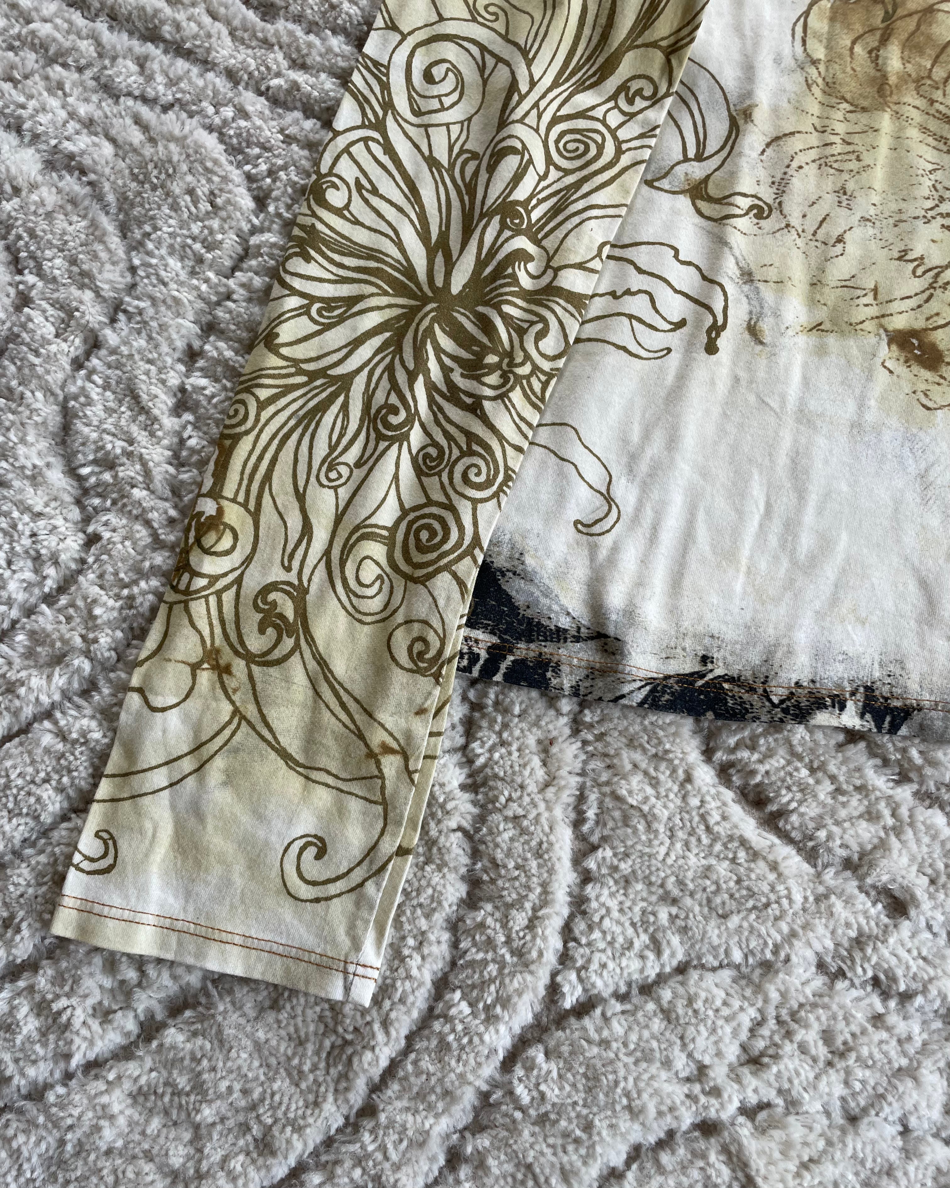 2000年代 Roberto Cavalli チャイニーズインクフローラルトップ (S)