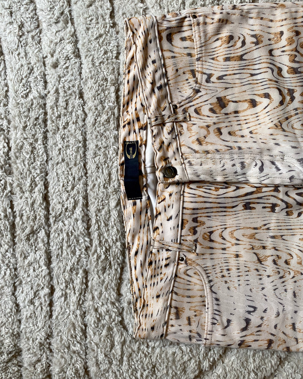 Cavalli Tree Trunk Pants