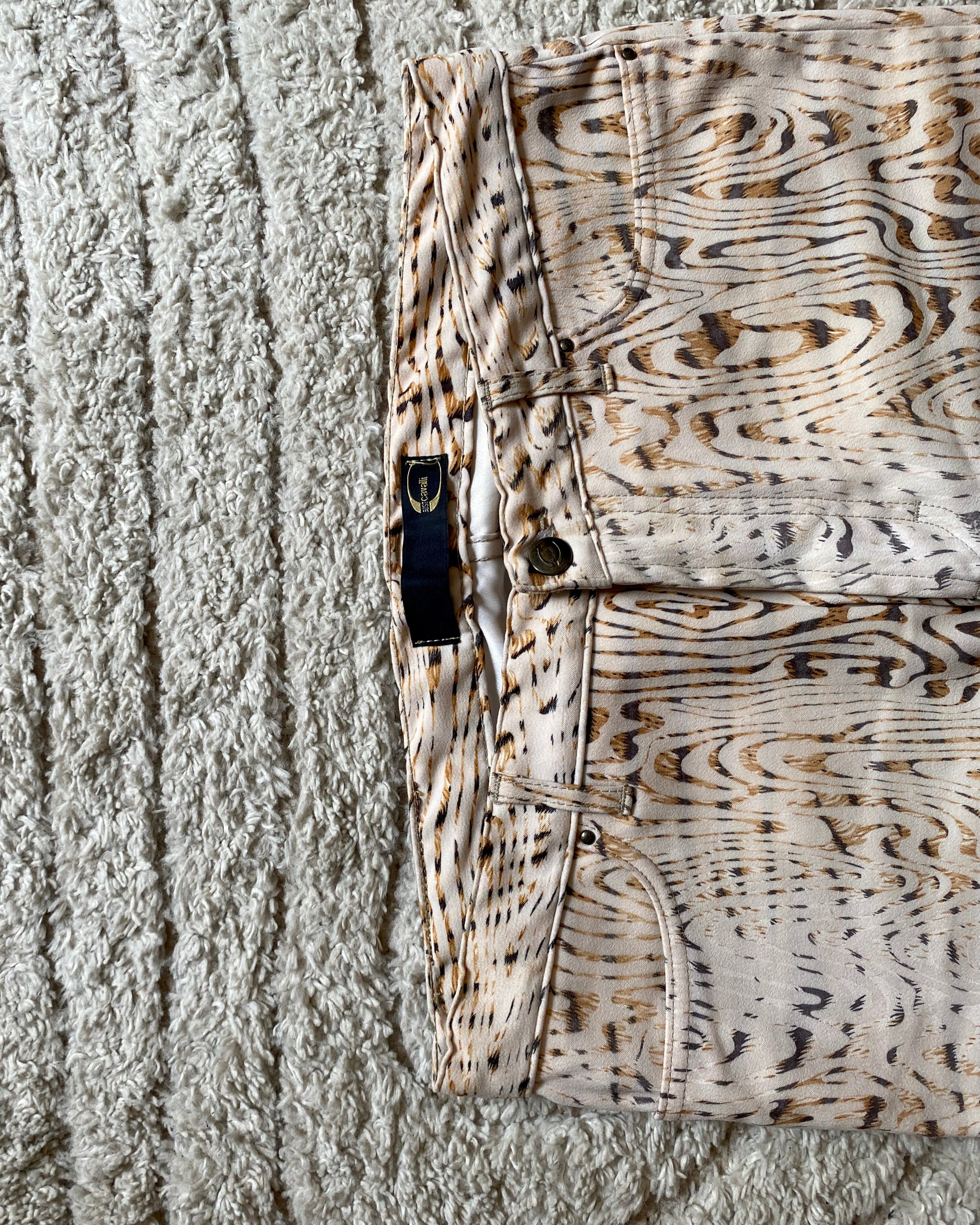 Cavalli Tree Trunk Pants