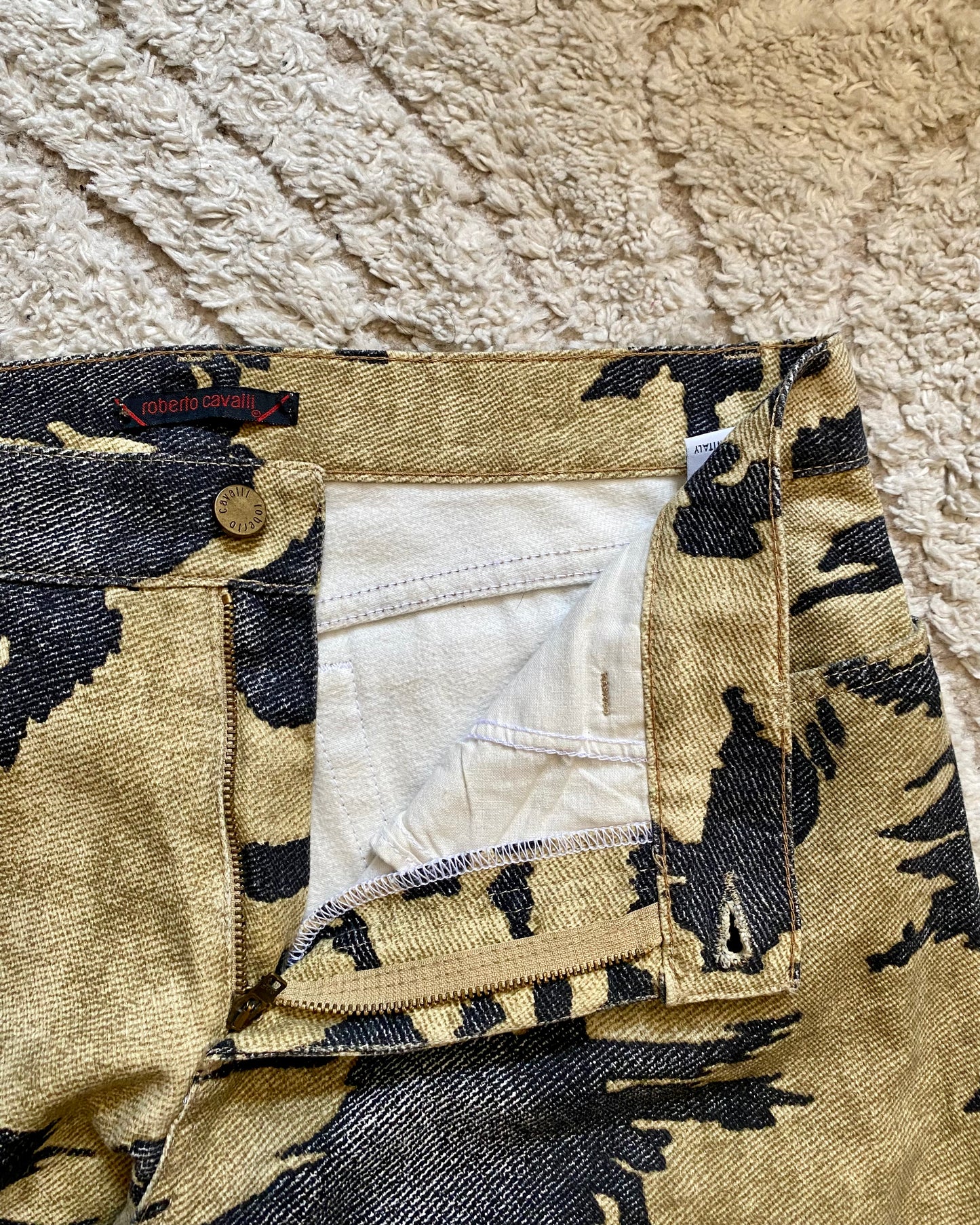 AW01/02 Roberto Cavalli Camouflage Pants (S)