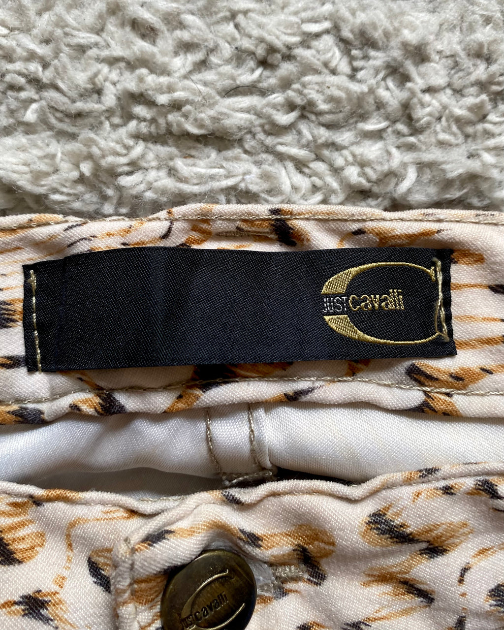 Cavalli Tree Trunk Pants