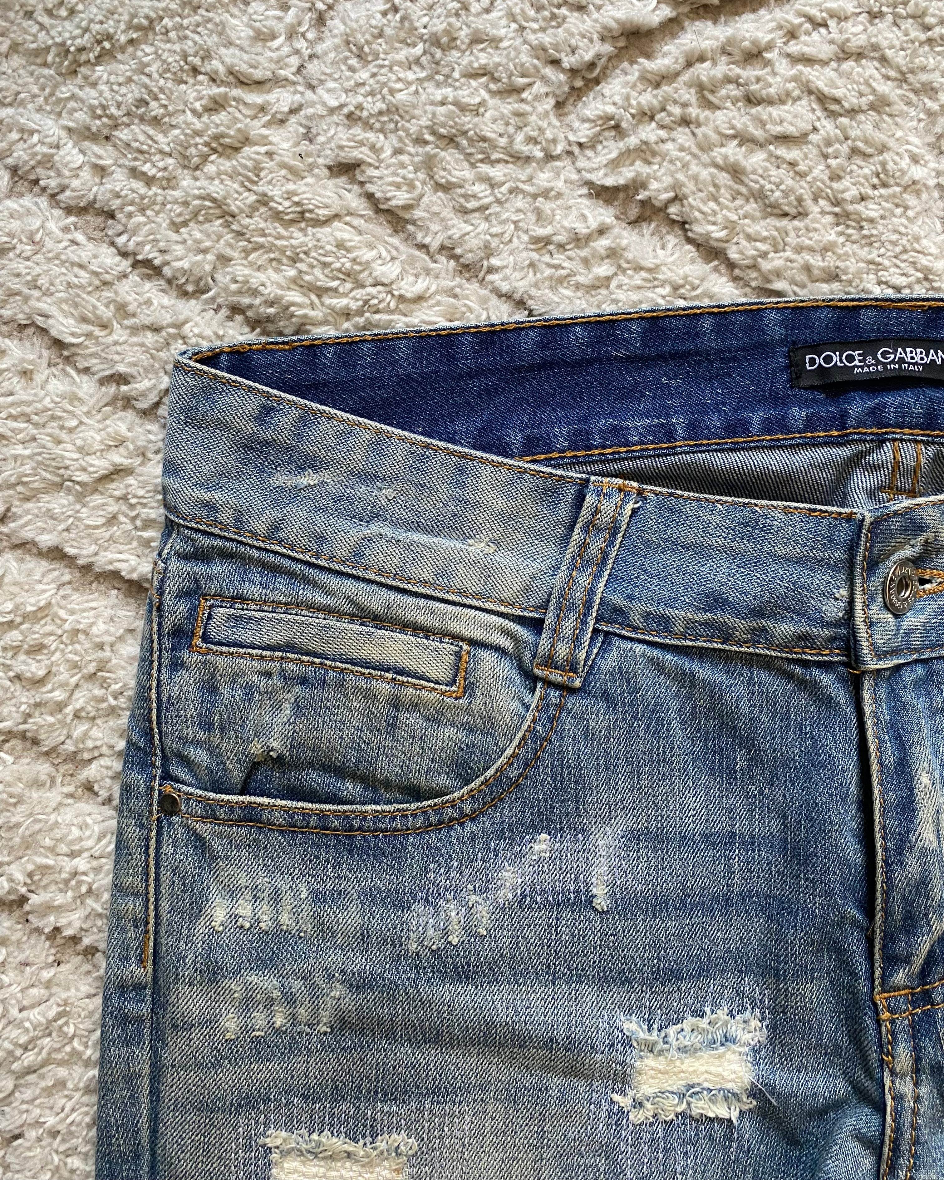 ドルチェ＆ガッバーナ デストロイ ジーンズ (S)