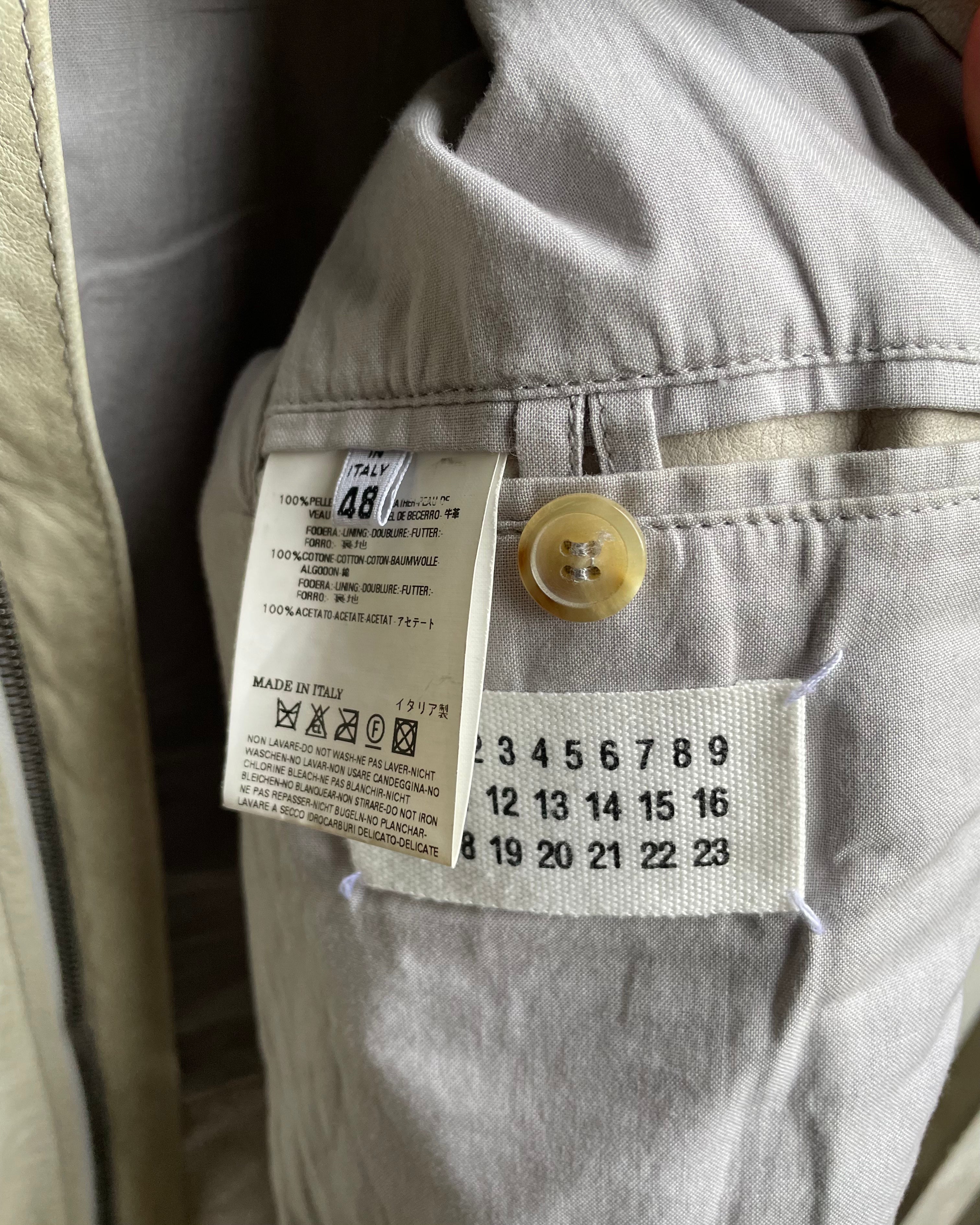 SS2009 Maison Martin Margiela 5 Zip Leather Jacket (M)