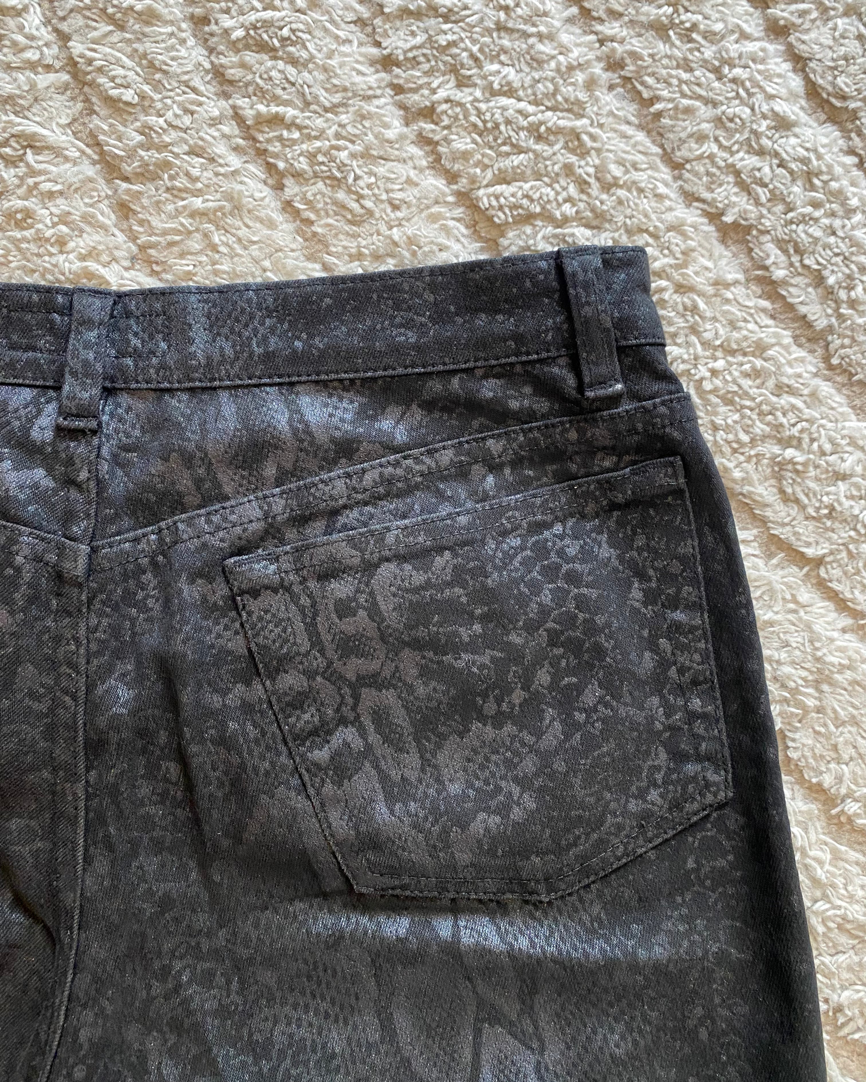 00年代 ロベルトカヴァリ スネークパンツ(S)