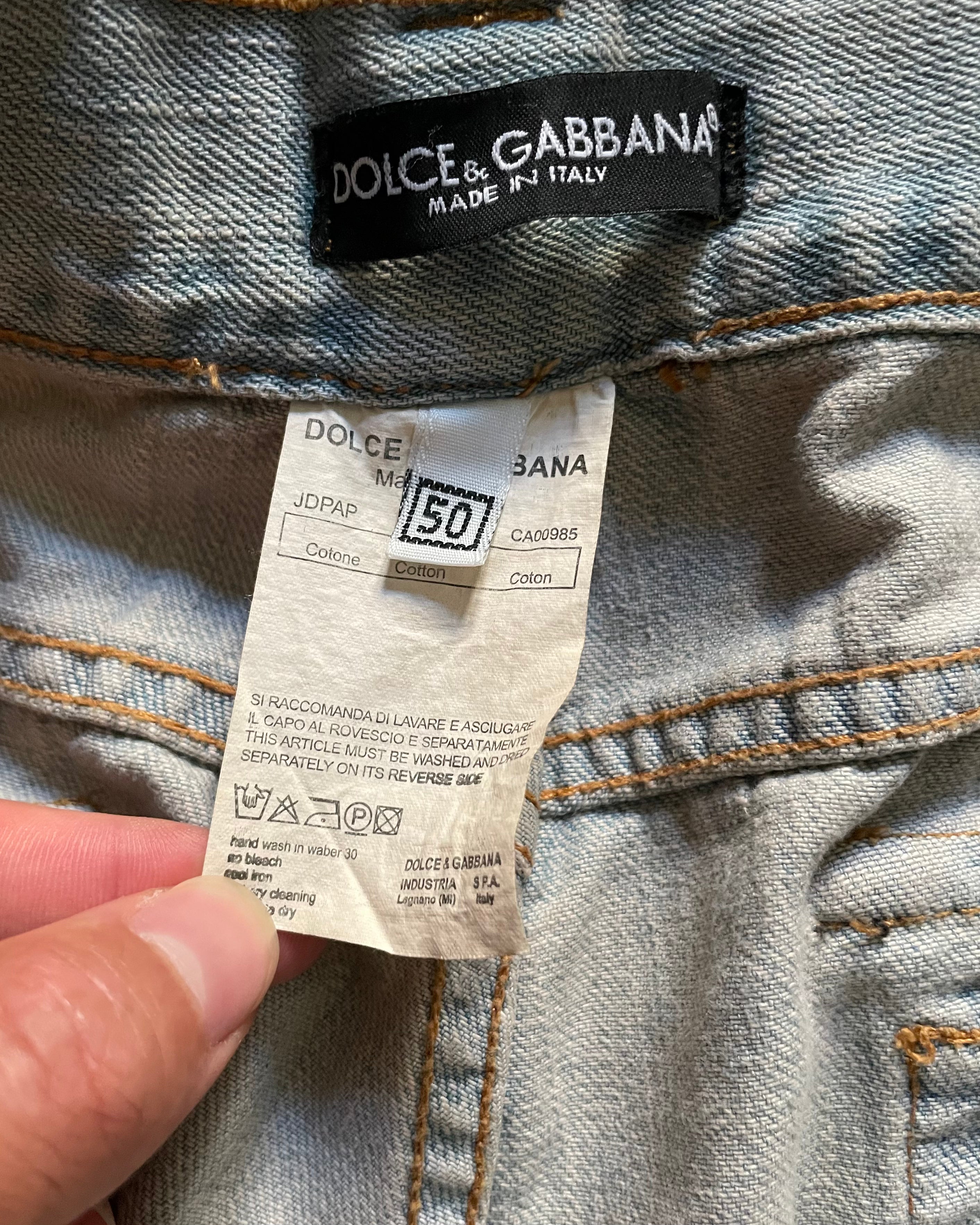 Dolce Gabbana Burn Rockstar Denim Pants (M)