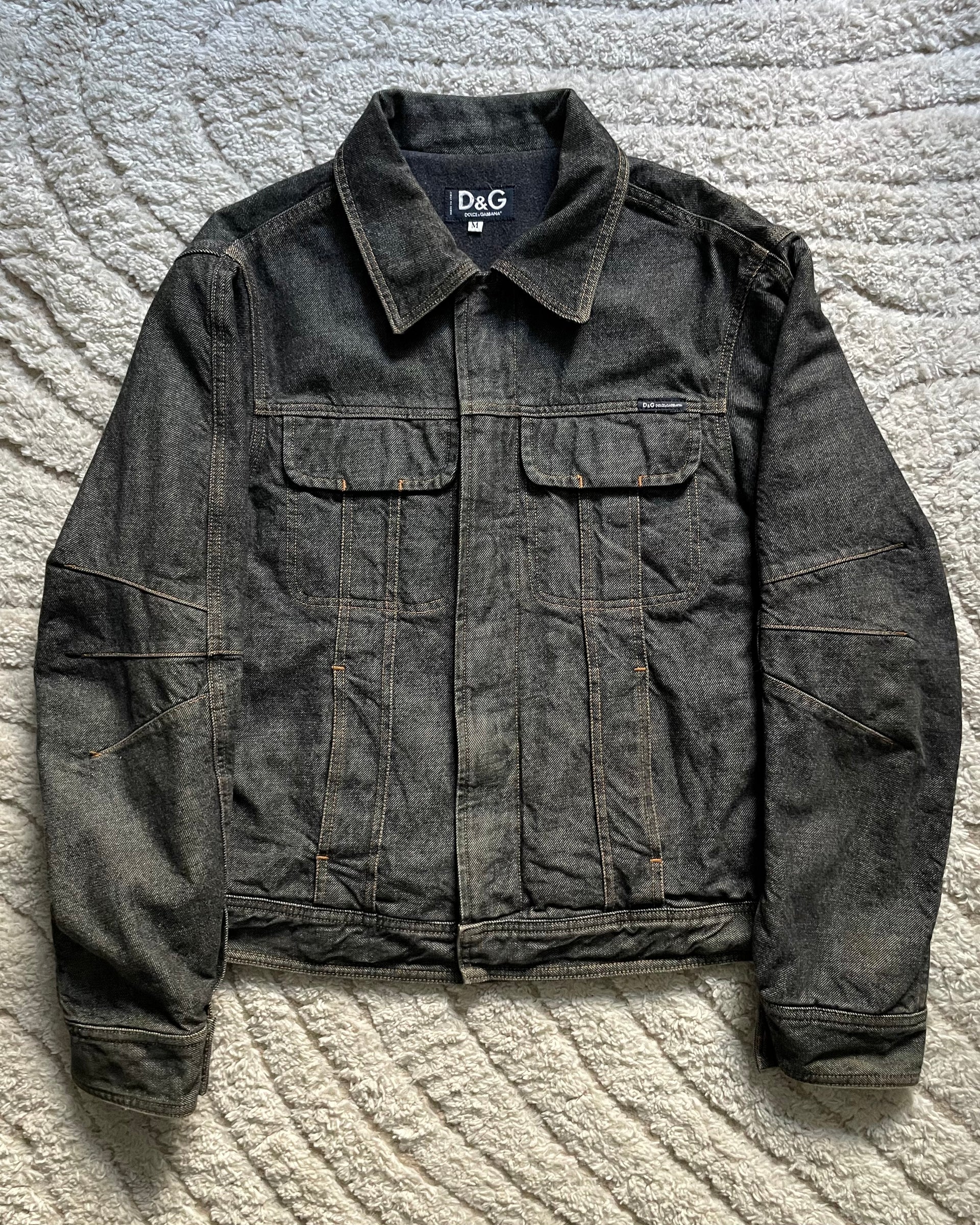 2003AW ドルチェ&ガッバーナ バイカーデニムジャケット(M) – Dolce