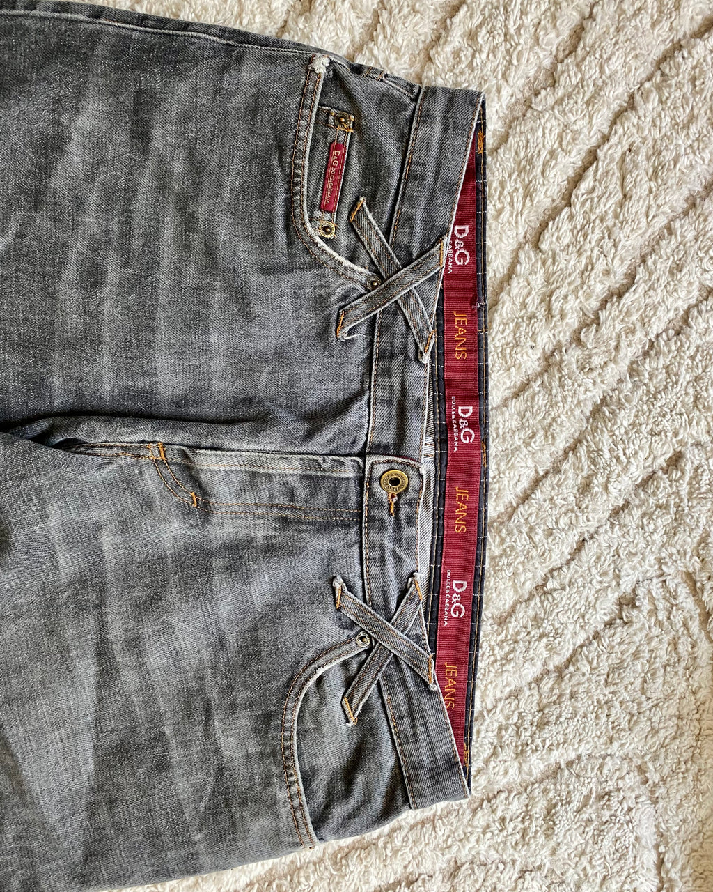 AW03 Dolce & Gabbana Grey Jeans