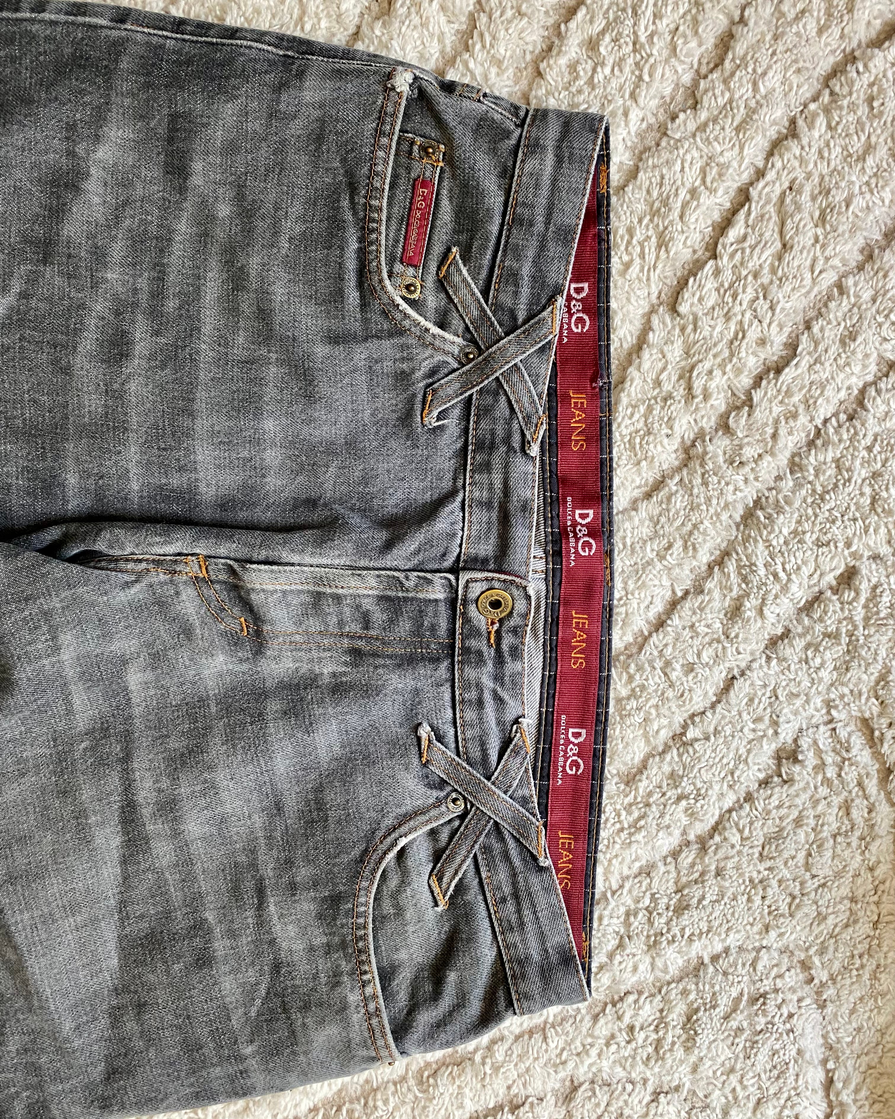AW03 Dolce & Gabbana Grey Jeans