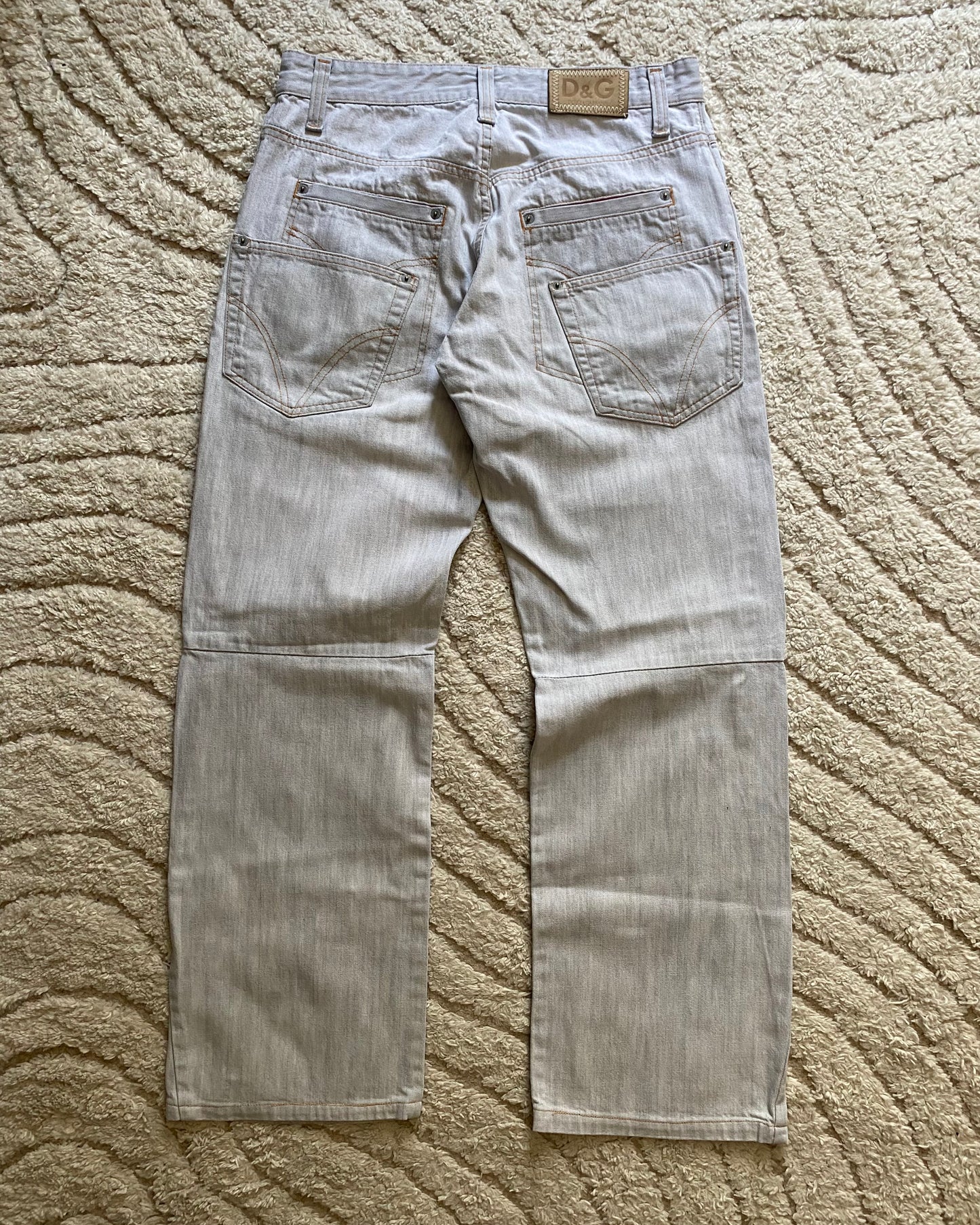 SS04 Dolce & Gabbana Double Back Pockets Jeans (S)