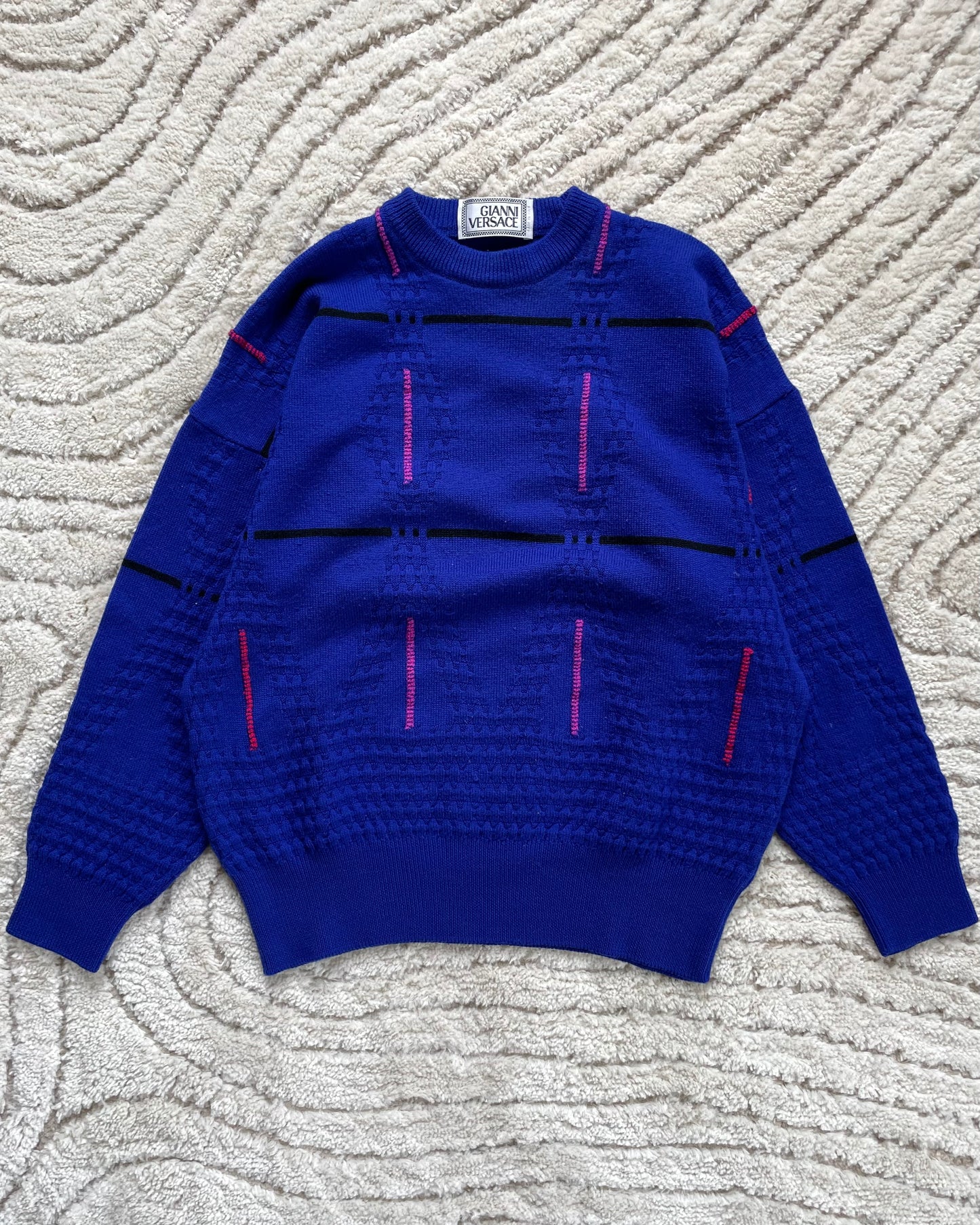 90s Gianni Versace Futuristic Armor Sweater (S)