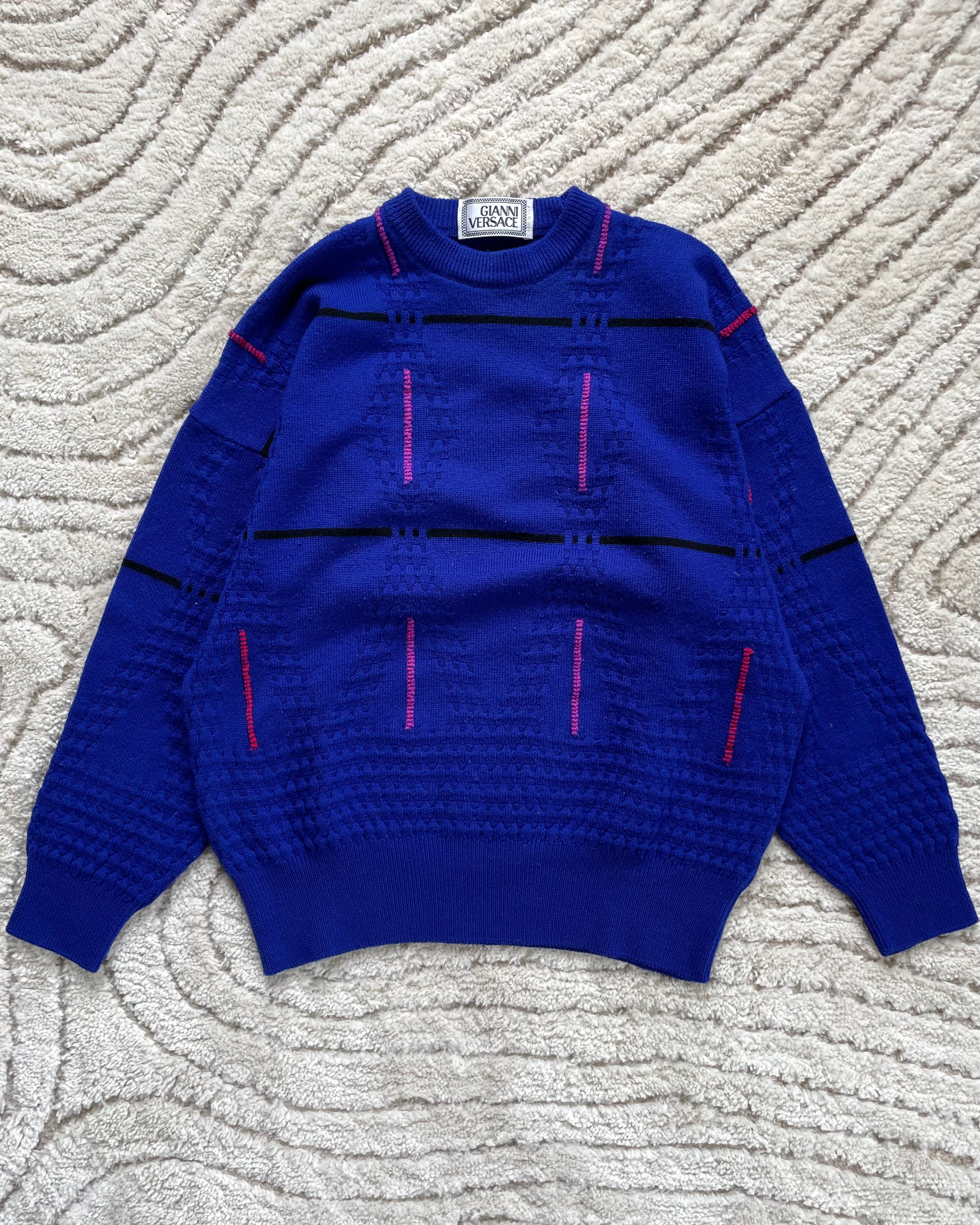 90s Gianni Versace Futuristic Armor Sweater (S)