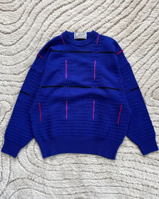 90s Gianni Versace Futuristic Armor Sweater (S)