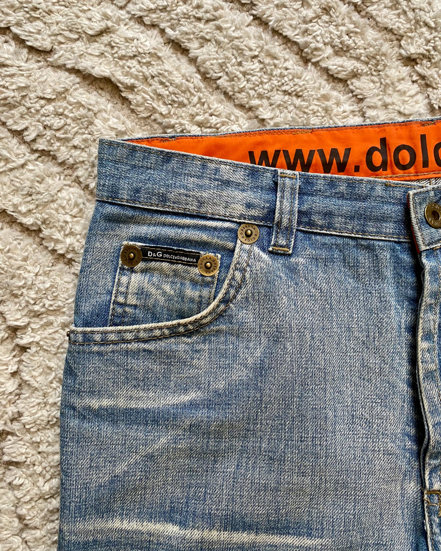 00s Dolce & Gabbana Poem Jeans (S)