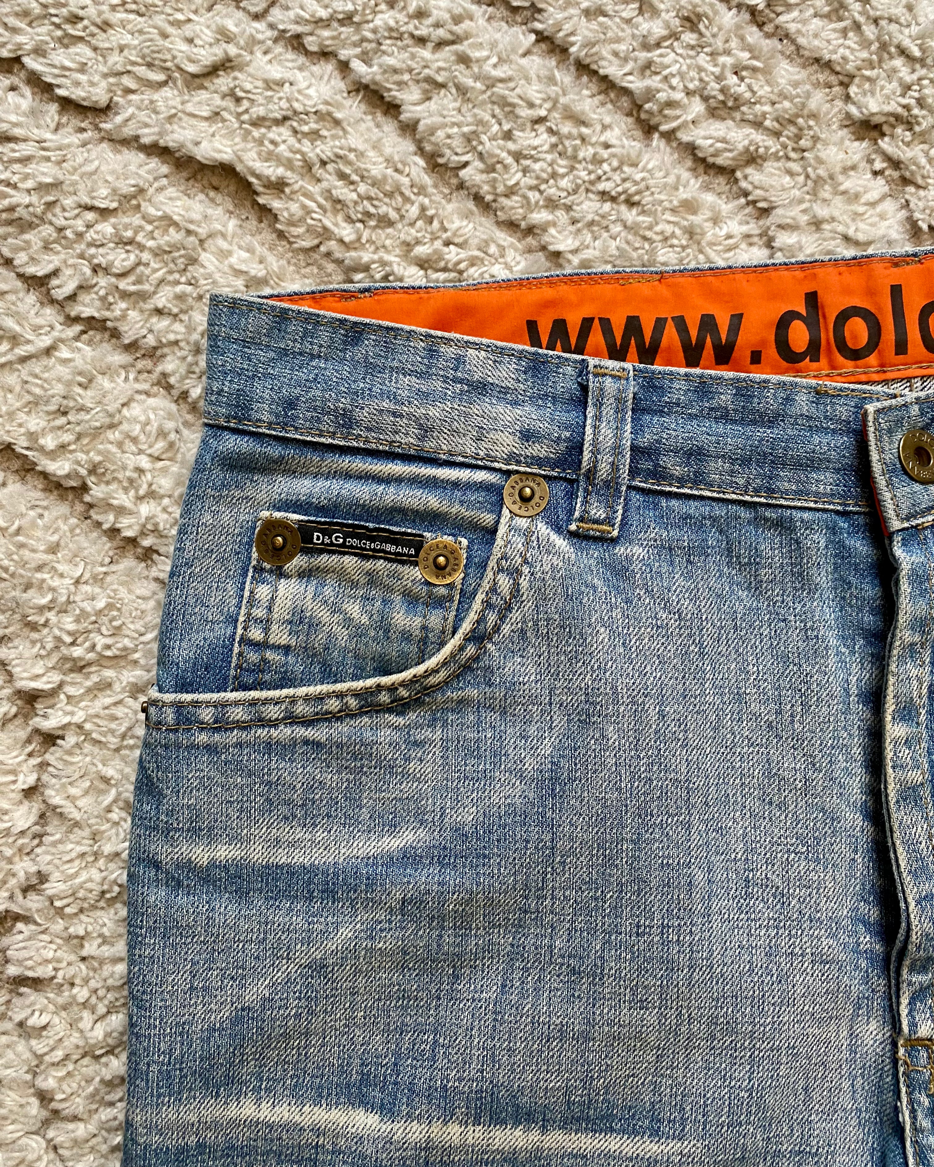 00s ドルチェ＆ガッバーナ ポエム ジーンズ (S)