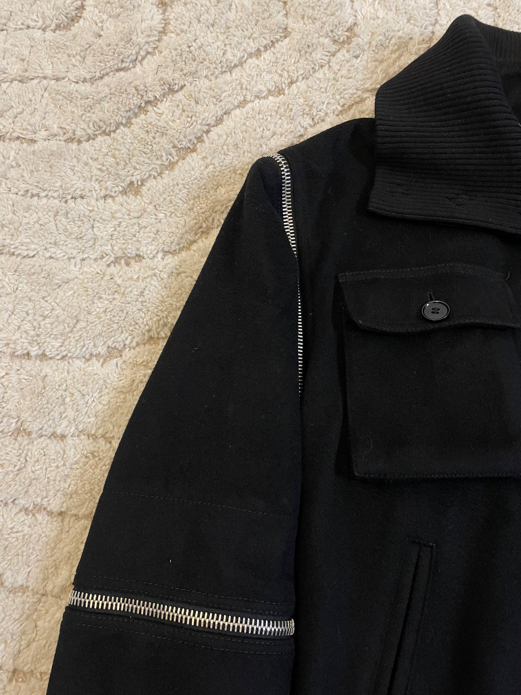 AW2003 Dolce & Gabbana Utility Detachable Wool Jacket
