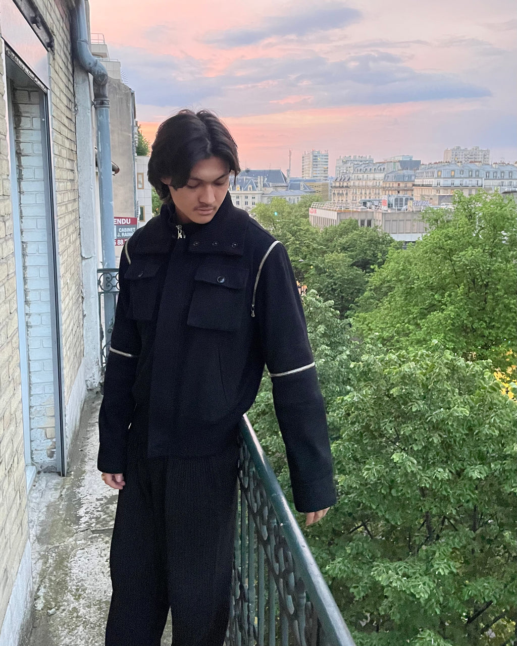 AW2003 Dolce & Gabbana Utility Detachable Wool Jacket