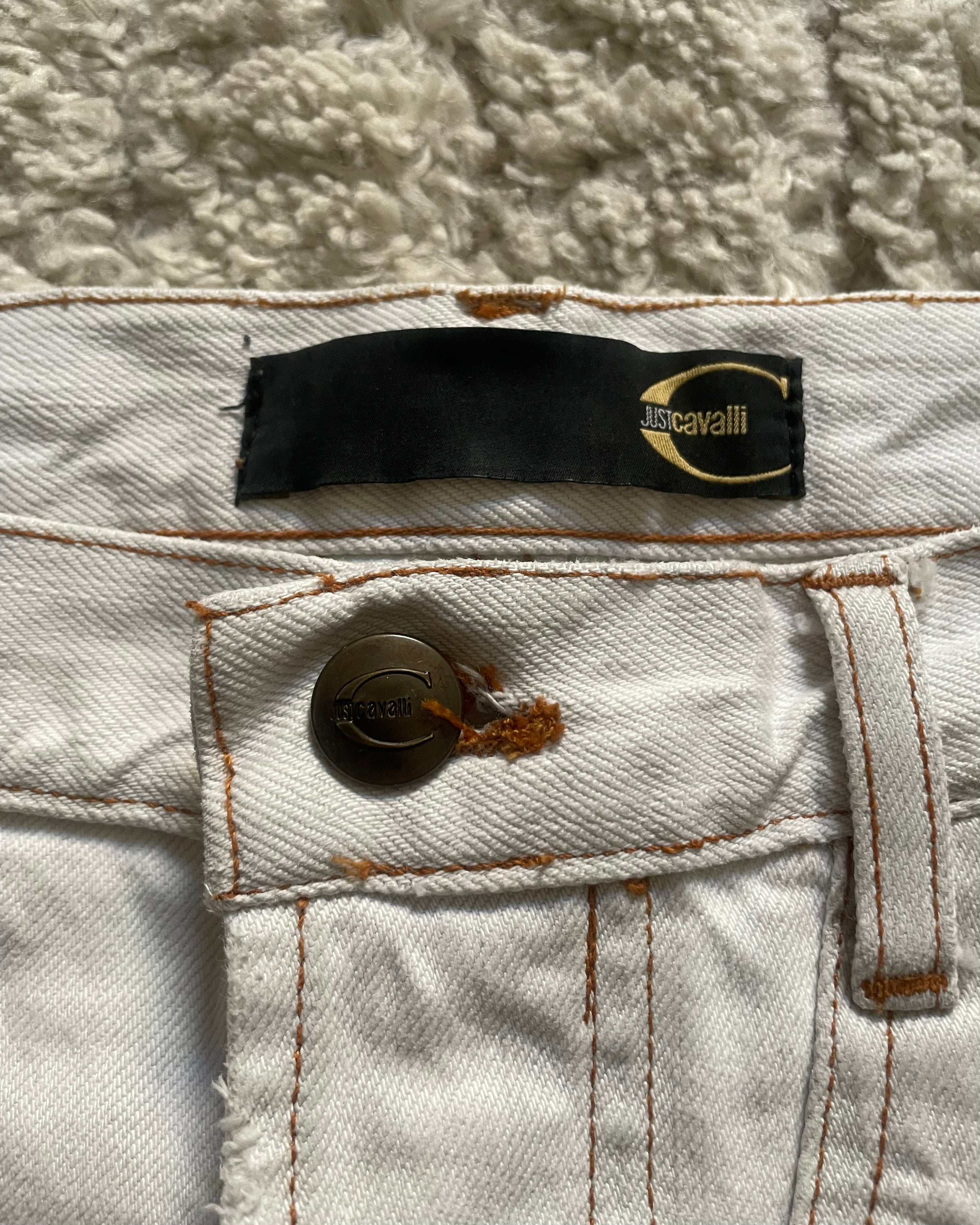 2000s Cavalli レーサー幾何学模様パンツ (M)