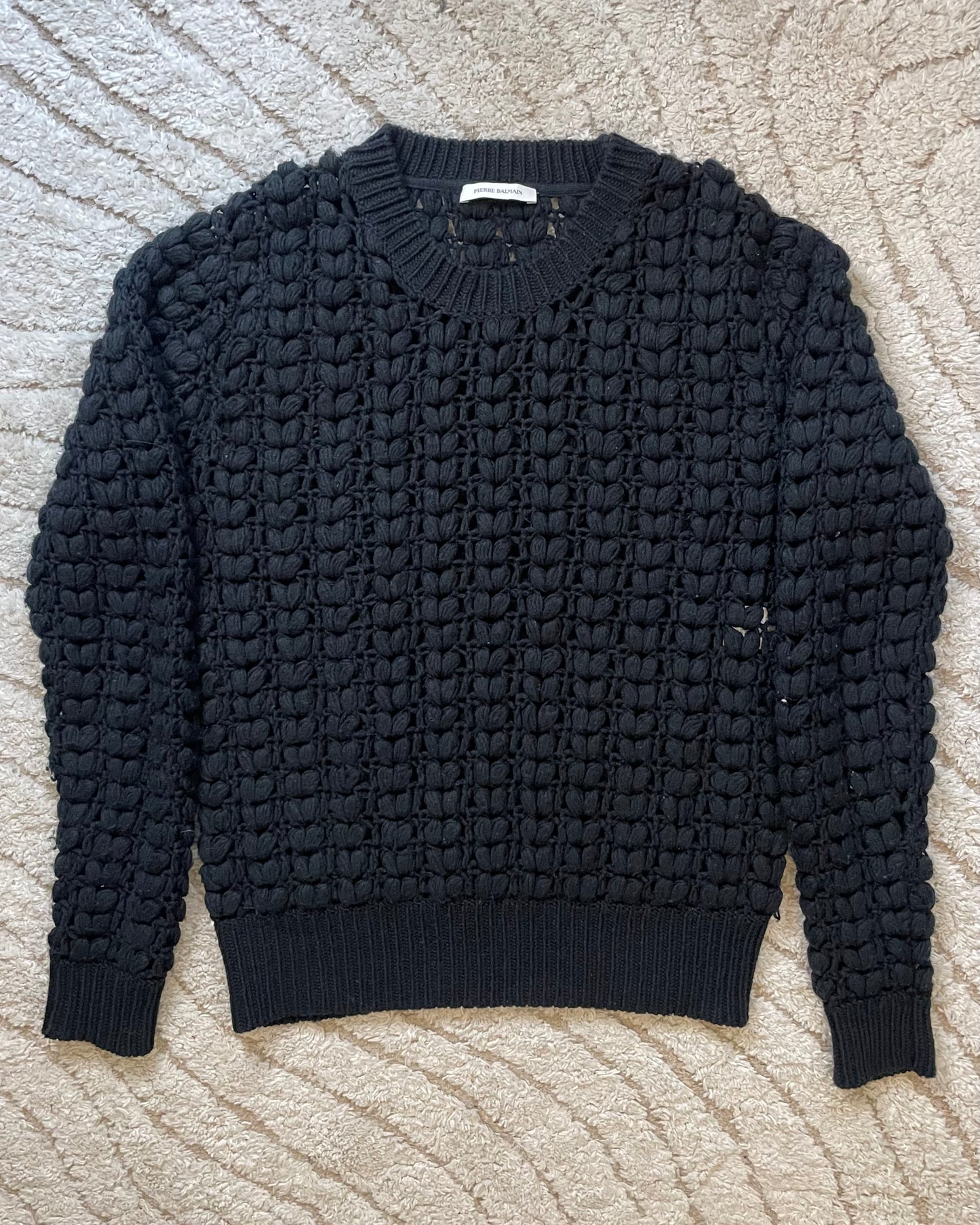 Pierre Balmain Vintage Black Wool sweater (L)