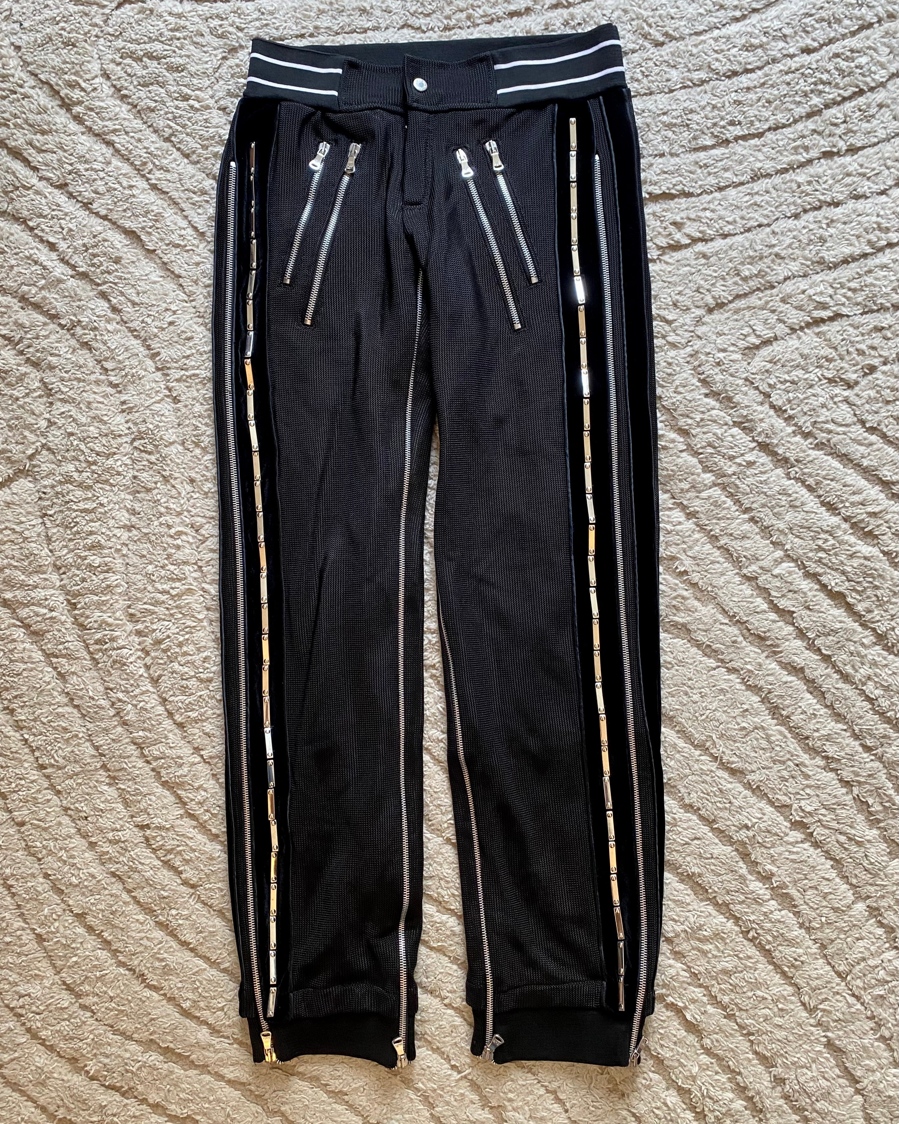 00s ドルチェ&amp;ガッバーナ マルチメタルジップパンツ(S)
