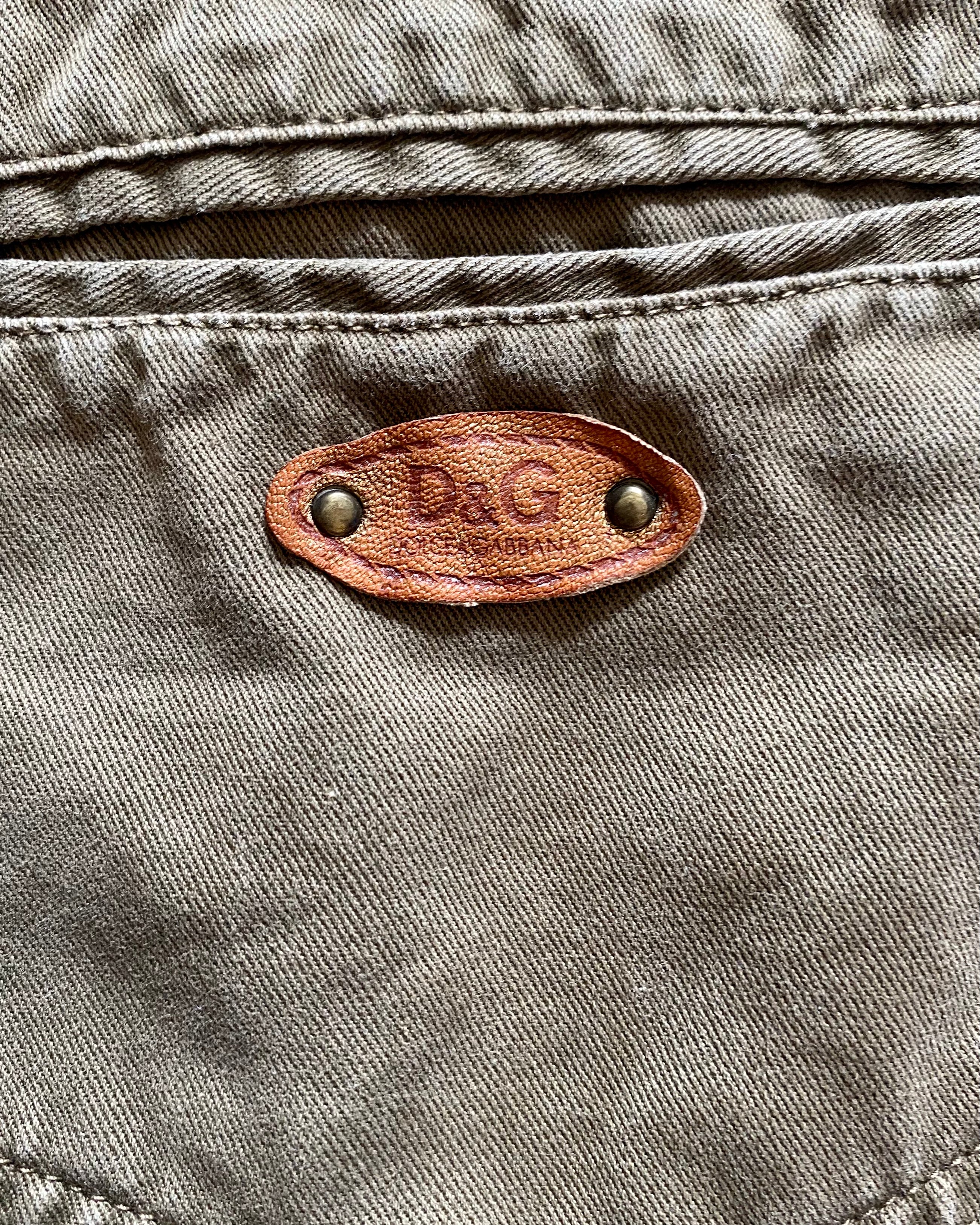 2004 Dolce & Gabbana Sleeve Belt Pants