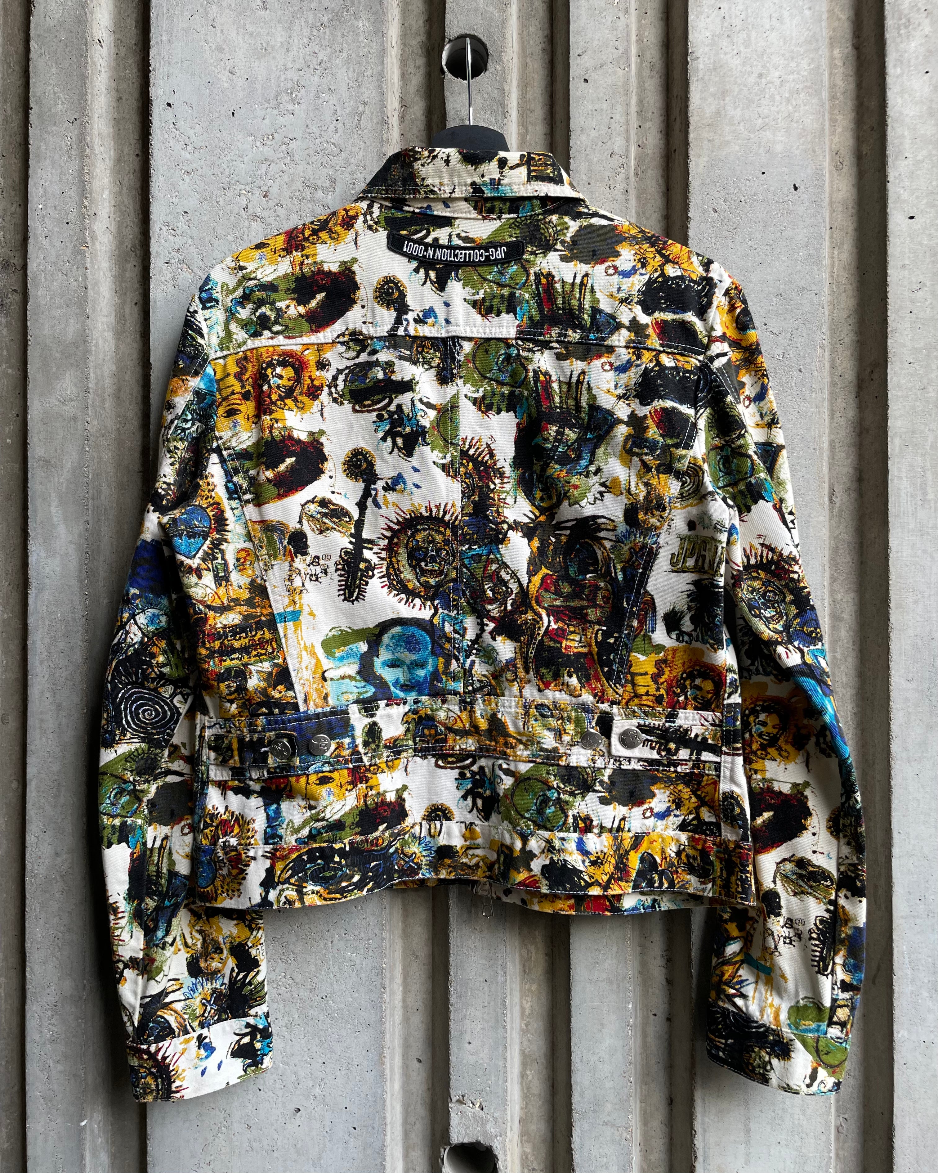 SS00 Jean Paul Gaultier Jean-Michel Basquiat Denim Jacket (S)