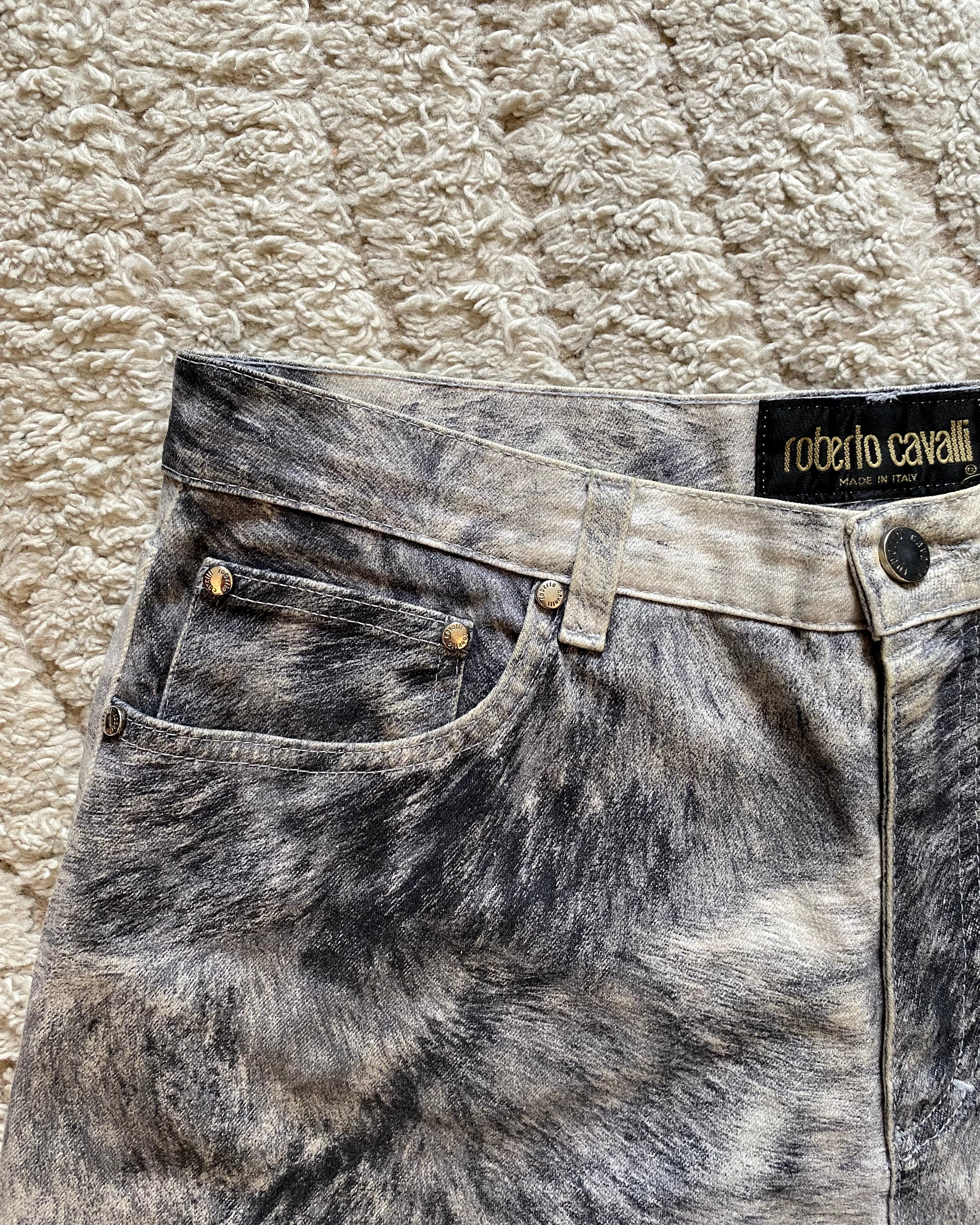 00s Roberto Cavalli ヘビーアニマルパンツ (M)