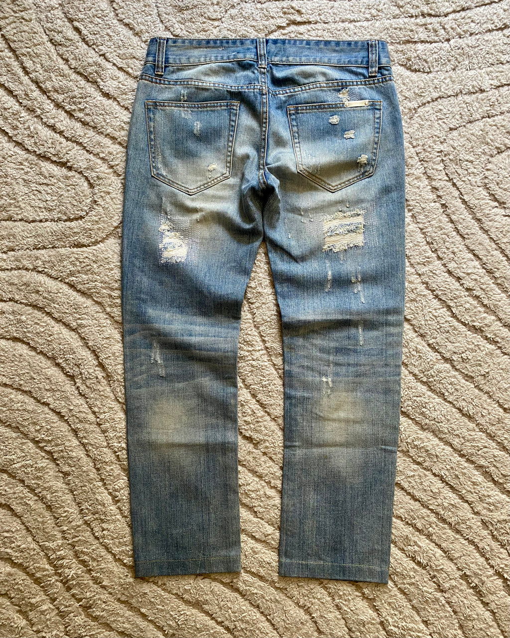 ドルチェ＆ガッバーナ デストロイ ジーンズ (S)