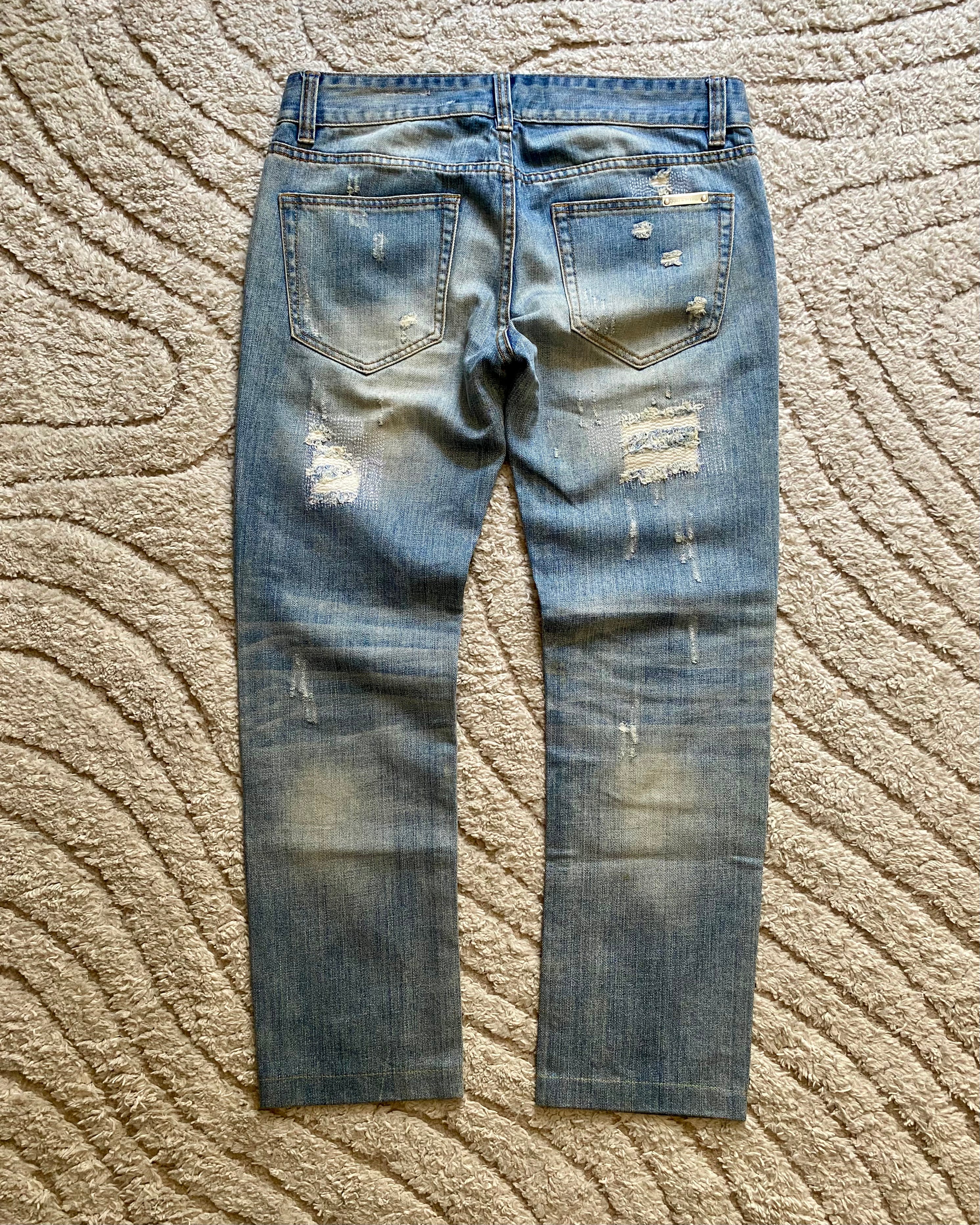 ドルチェ＆ガッバーナ デストロイ ジーンズ (S)