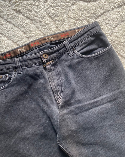 00s Dolce & Gabbana Dark Grey Jeans (L)