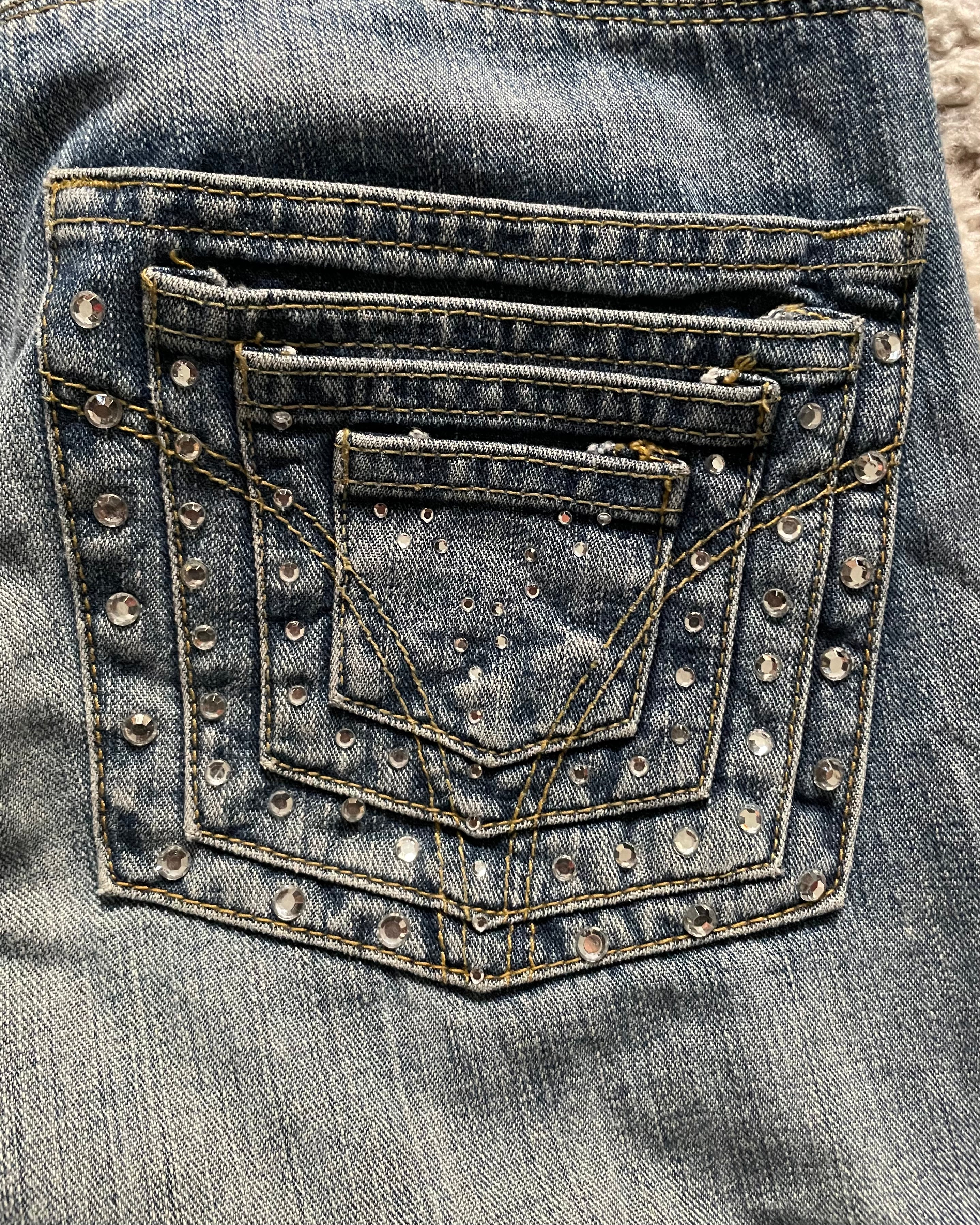 Dolce & Gabbana Ornement de Bijoux Denim Pants (M)