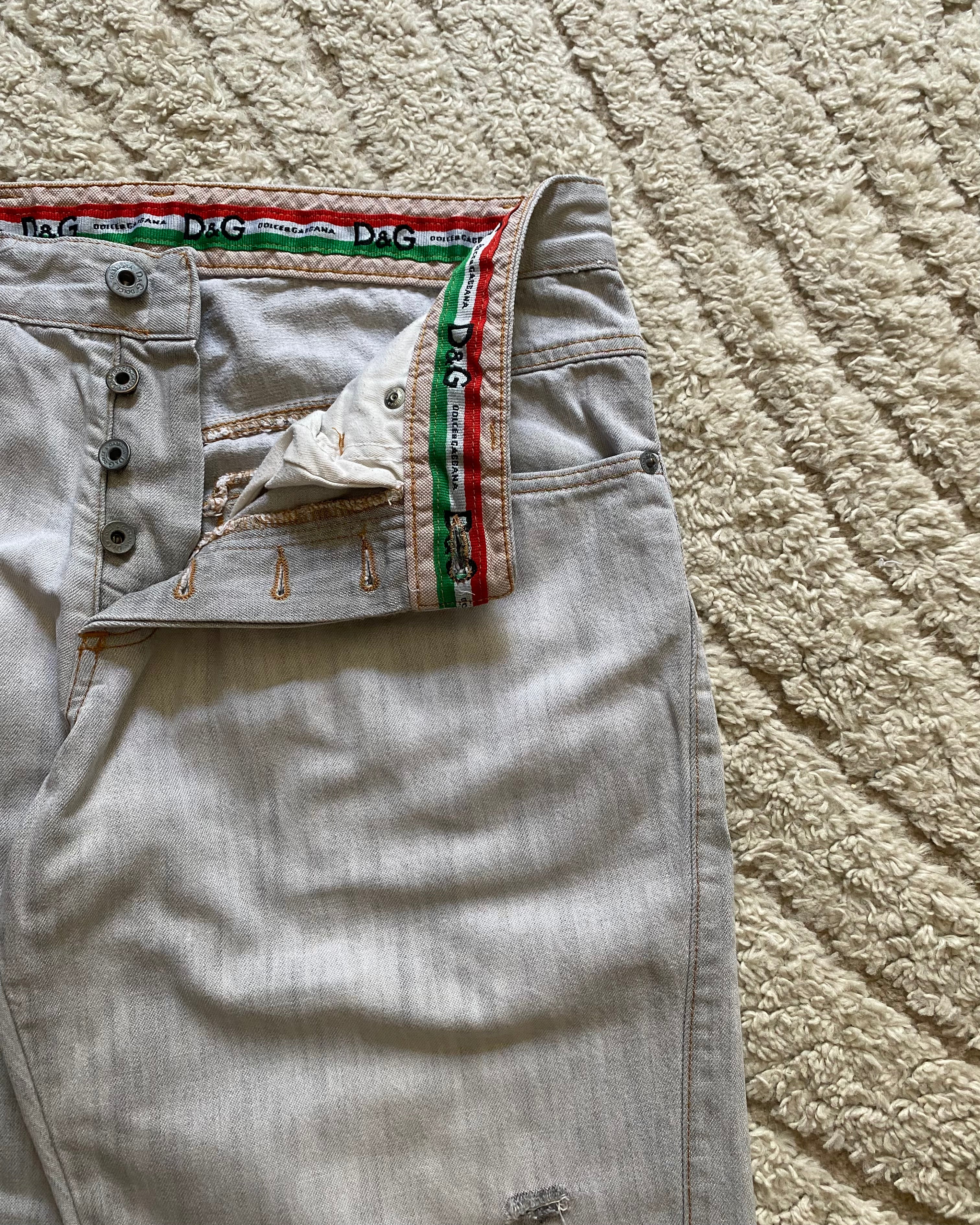 SS04 Dolce & Gabbana Double Back Pockets Jeans (S)