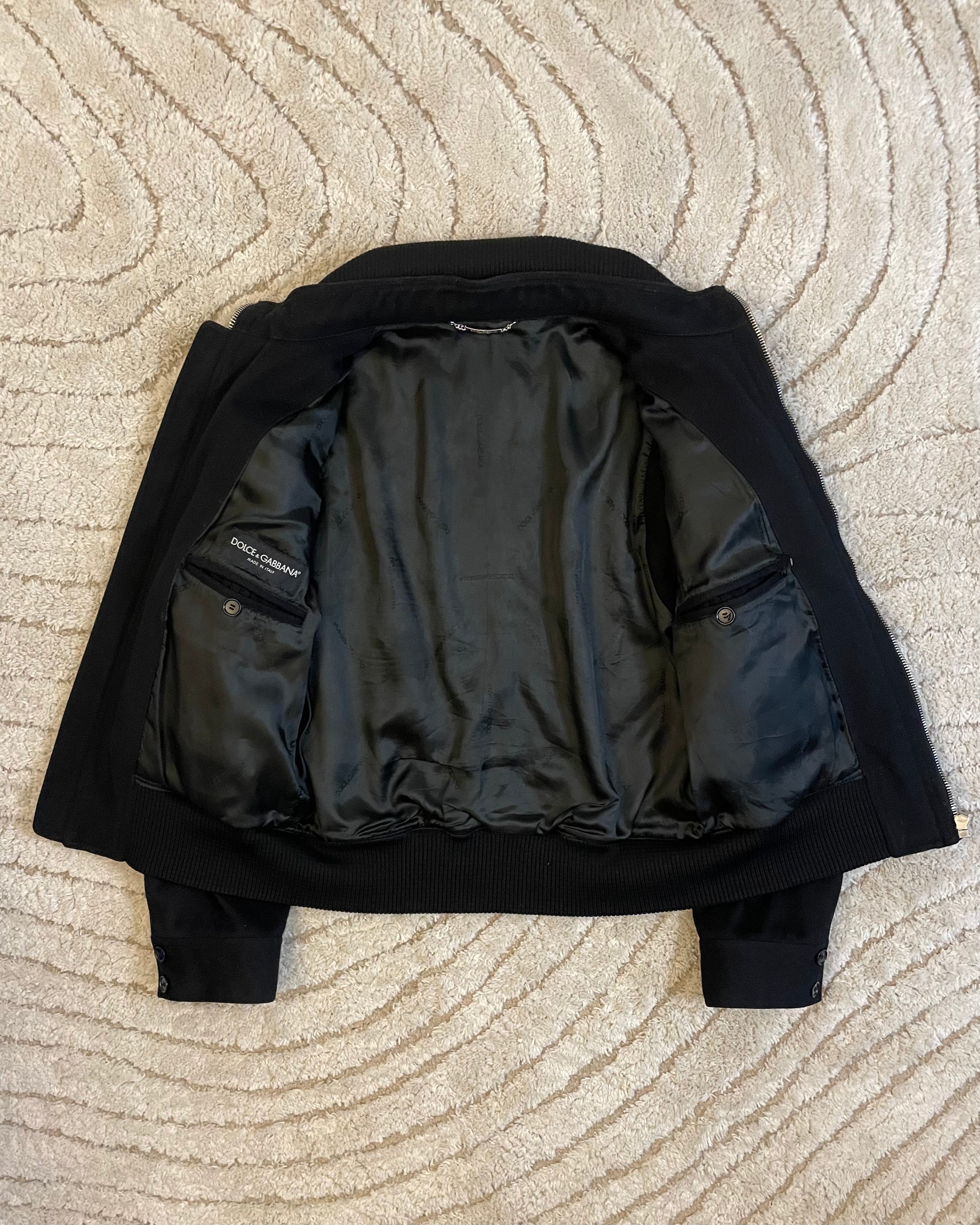 AW2003 Dolce & Gabbana Utility Detachable Wool Jacket