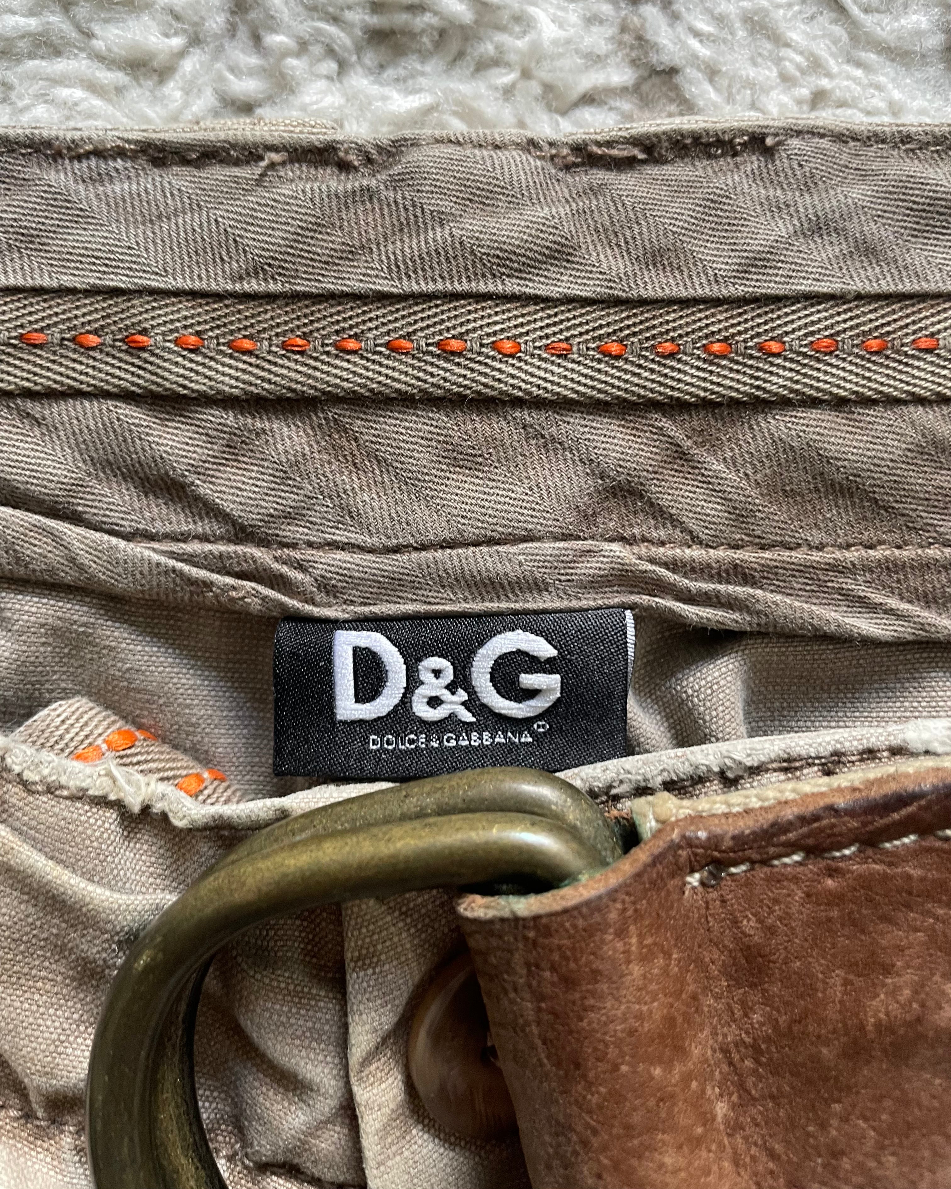 00年代 ドルチェ&amp;ガッバーナ ユーティリティ コンバット カーゴ ショート (M) 