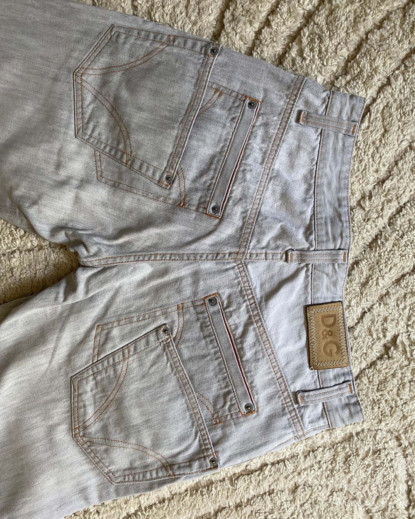 SS04 Dolce & Gabbana Double Back Pockets Jeans (S)