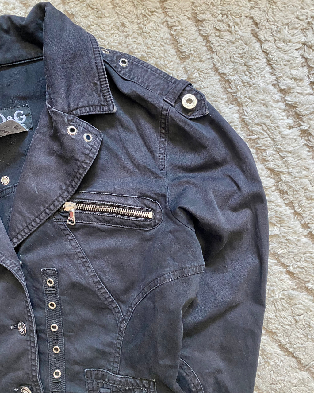 00年代 ドルチェ&amp;ガッバーナ ミリタリージャケット(XS)