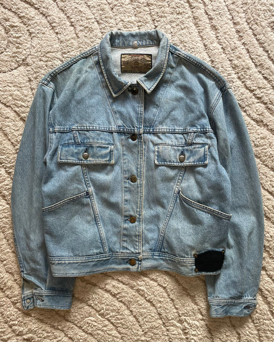 1990s Armani Cropped Denim Jacket (M)