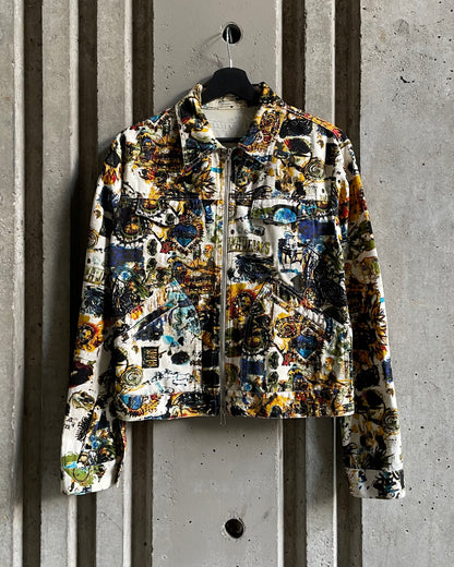 SS00 Jean Paul Gaultier Jean-Michel Basquiat Denim Jacket (S)