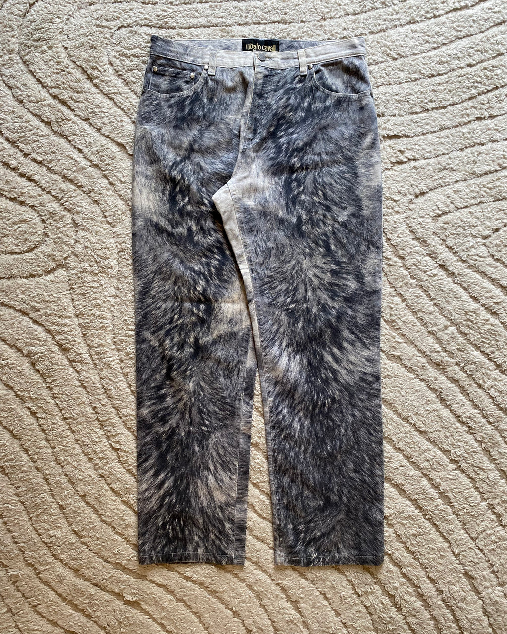 00s Roberto Cavalli ヘビーアニマルパンツ (M)