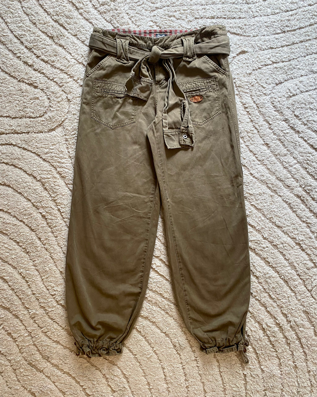 2004 Dolce & Gabbana Sleeve Belt Pants
