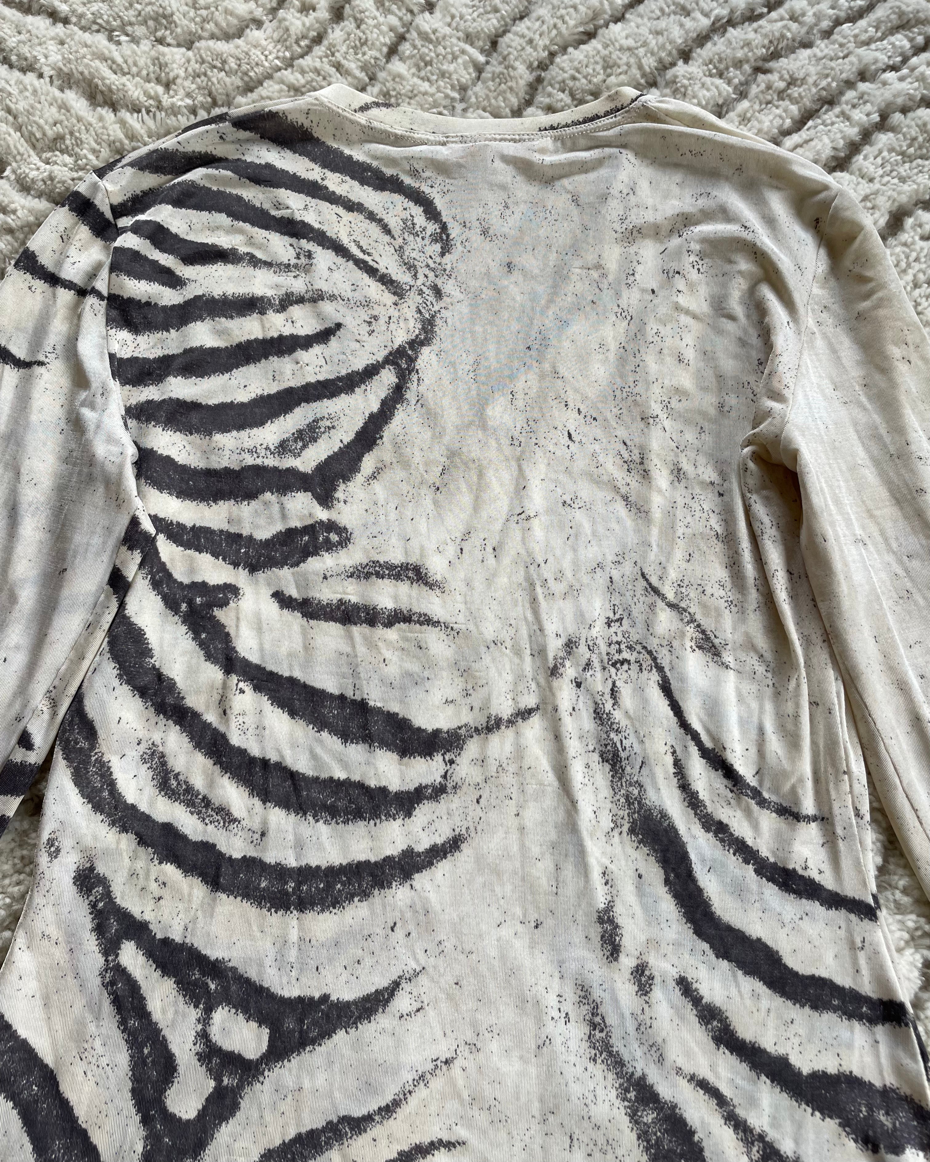 1990s Roberto Cavalli Zebra Mesh Top (XS)