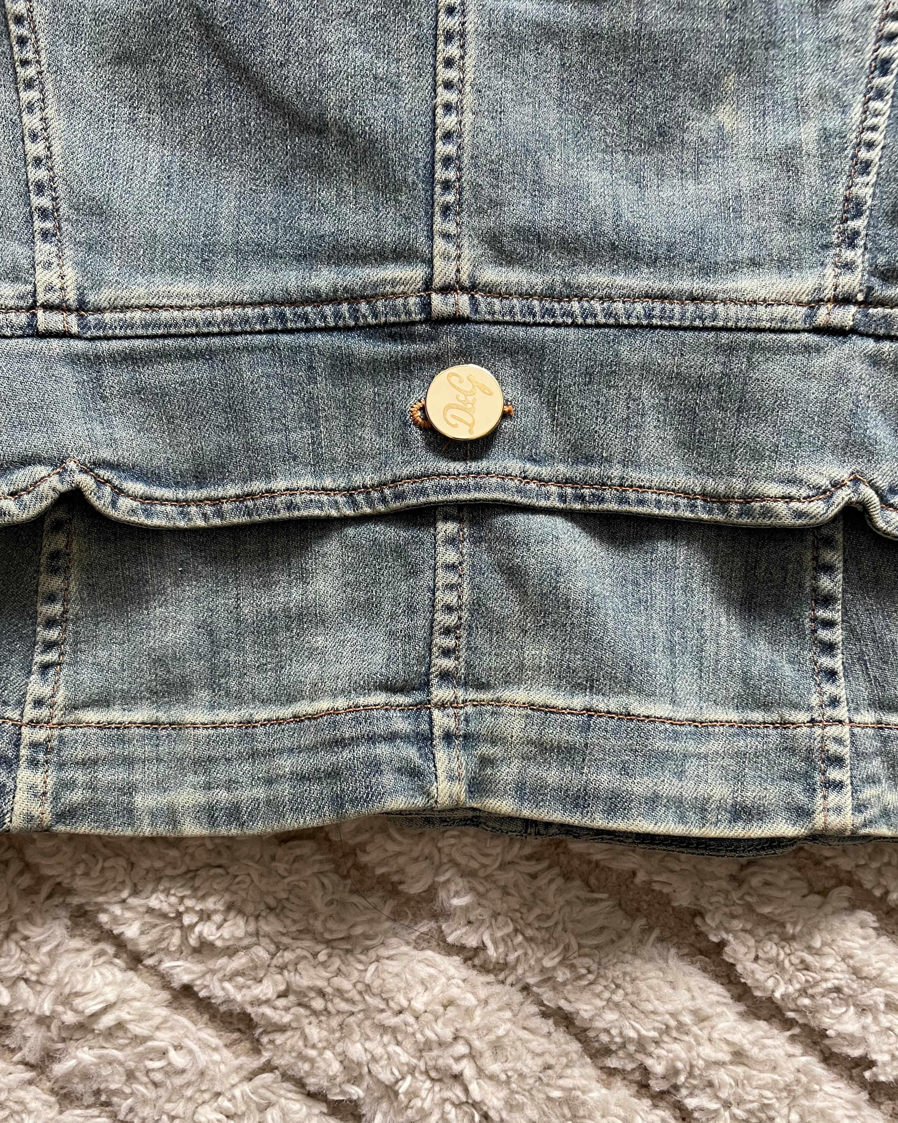 SS05 Dolce &amp; Gabbana 合身牛仔夹克 (XS)