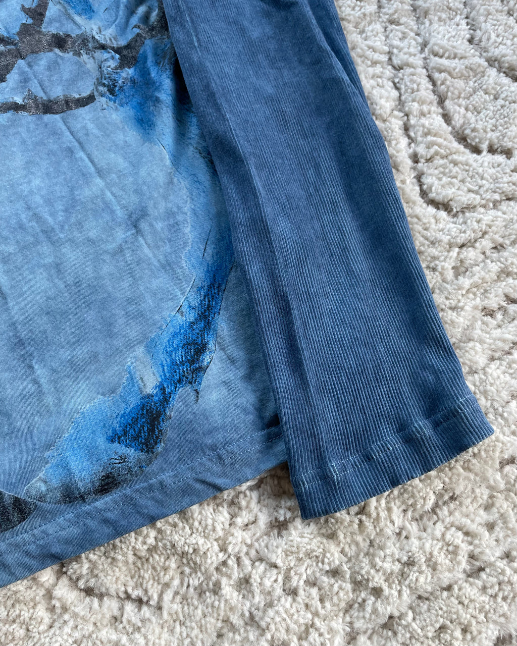 00s Cavalli Fighting Deers ペインティング 長袖 (M)