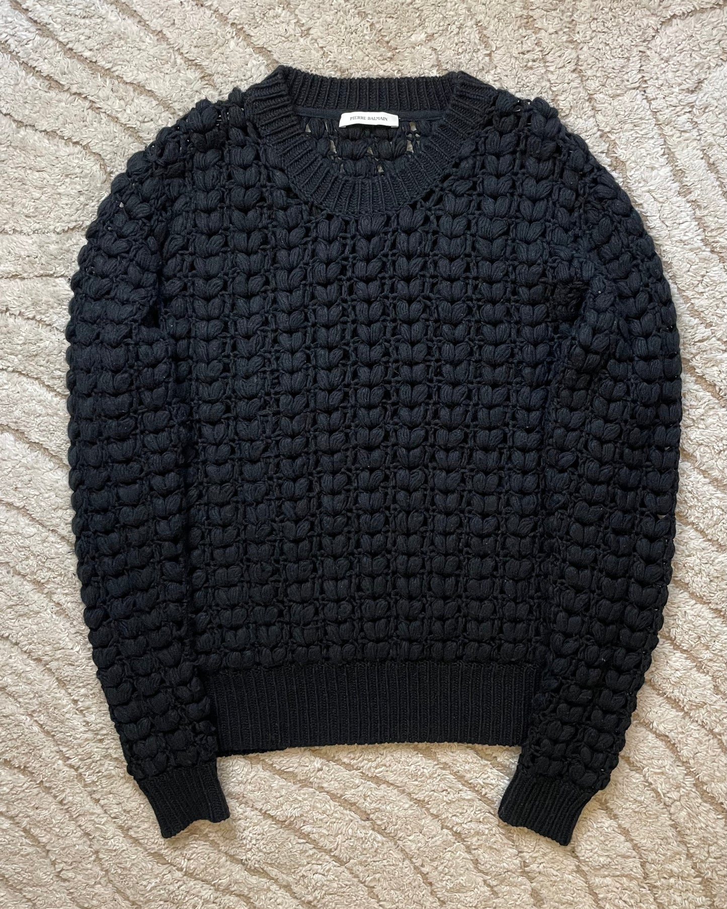 Pierre Balmain Vintage Black Wool sweater (L)