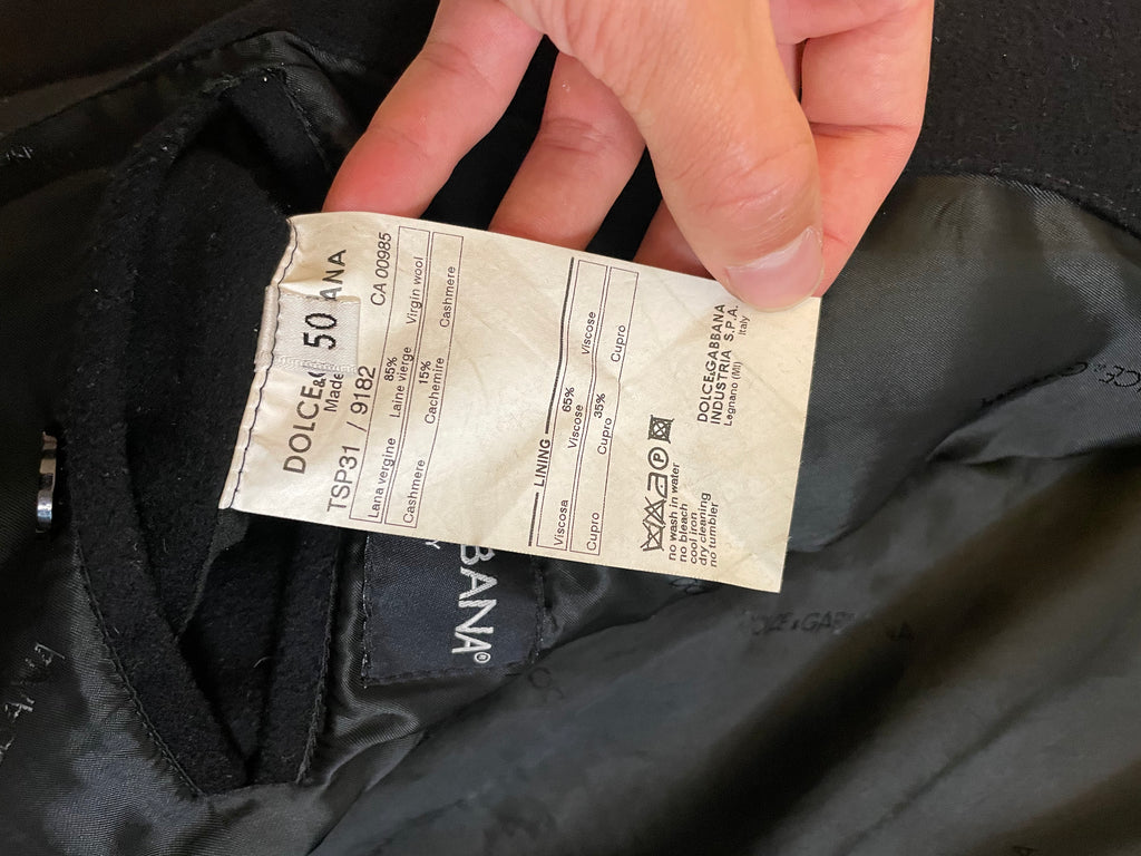 AW2003 Dolce & Gabbana Utility Detachable Wool Jacket