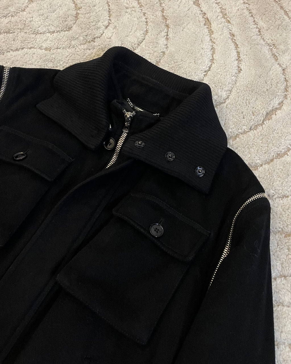 AW2003 Dolce & Gabbana Utility Detachable Wool Jacket