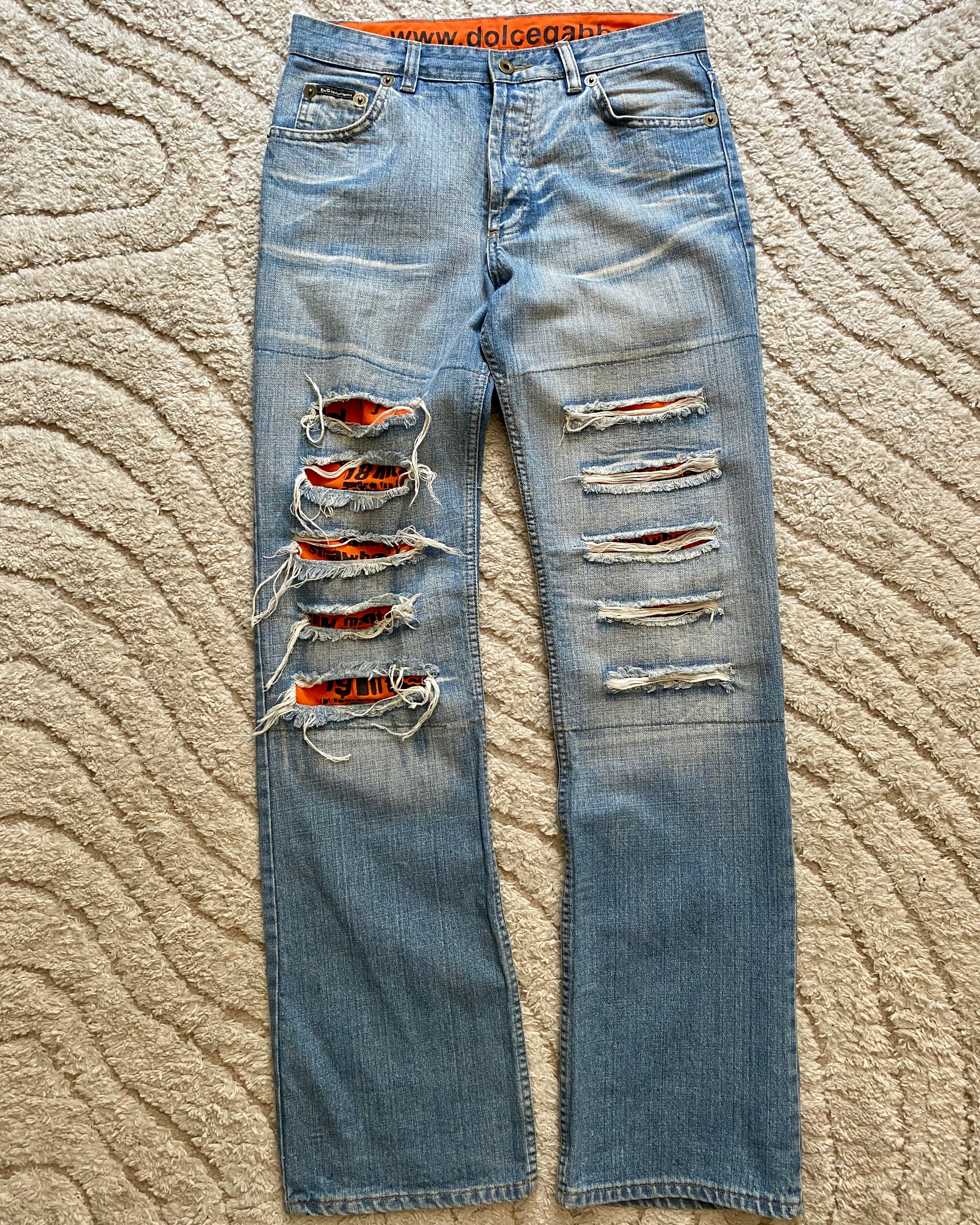 00s ドルチェ＆ガッバーナ ポエム ジーンズ (S)