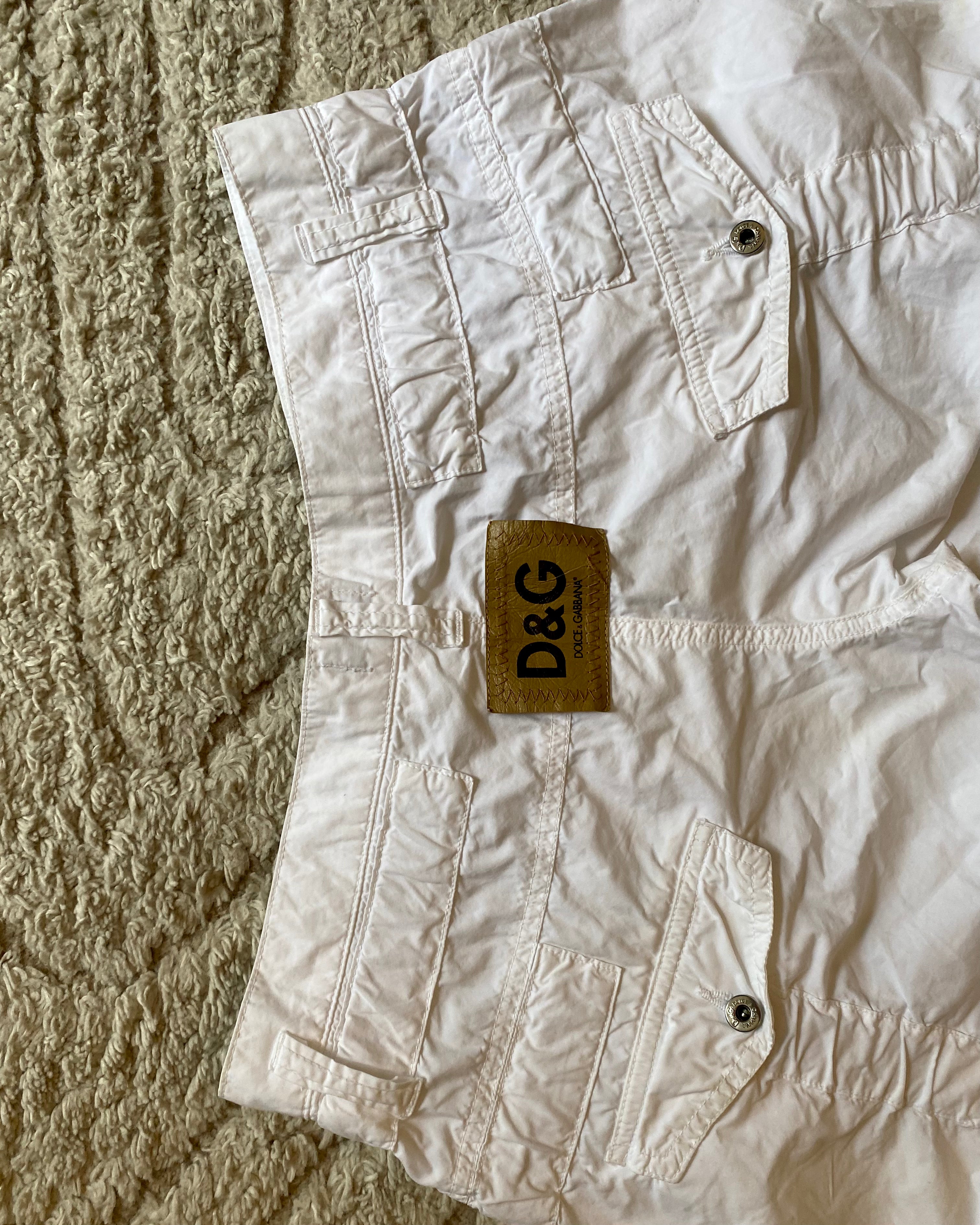 SS04 Dolce & Gabbana Flaired Cargo Pants (XS)