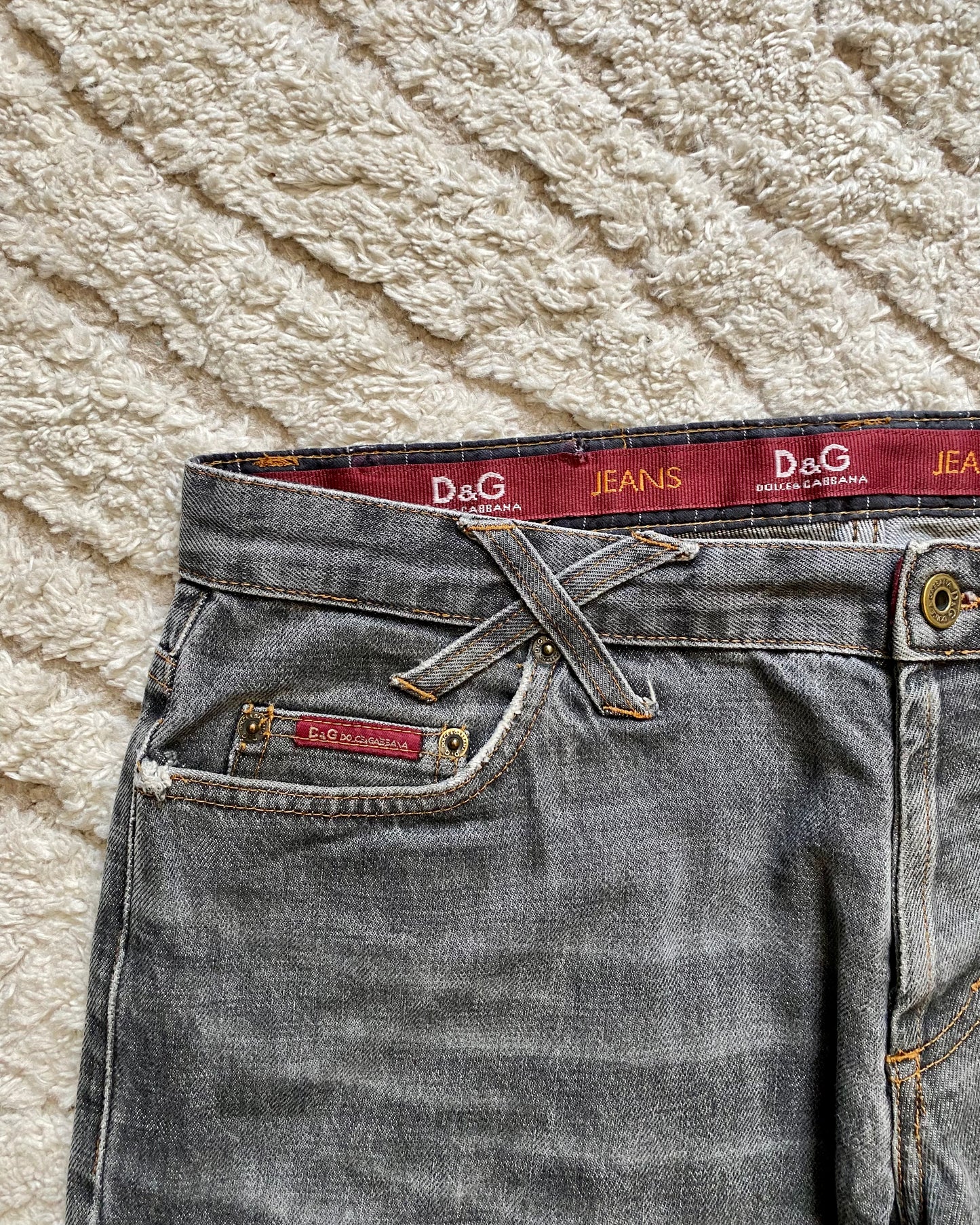 AW03 Dolce & Gabbana Grey Jeans (M)