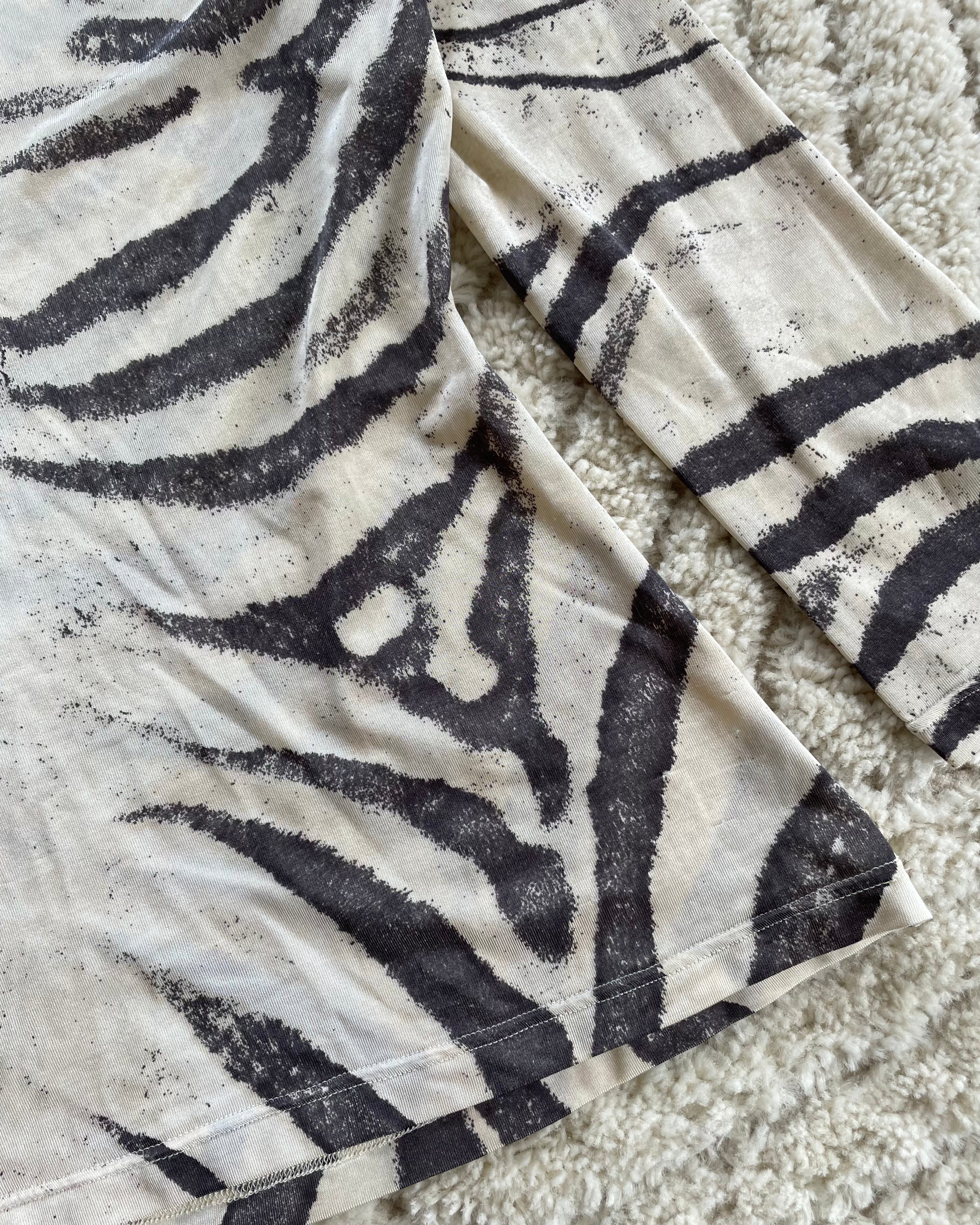 1990s Roberto Cavalli Zebra Mesh Top (XS)