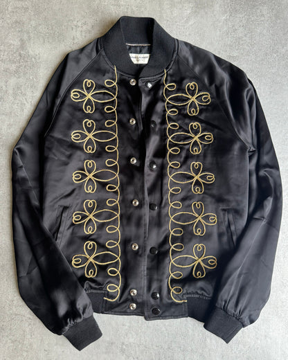 SS2015 Saint Laurent Black Napoleon Bomber Jacket by Hedi Slimane (S) - 5